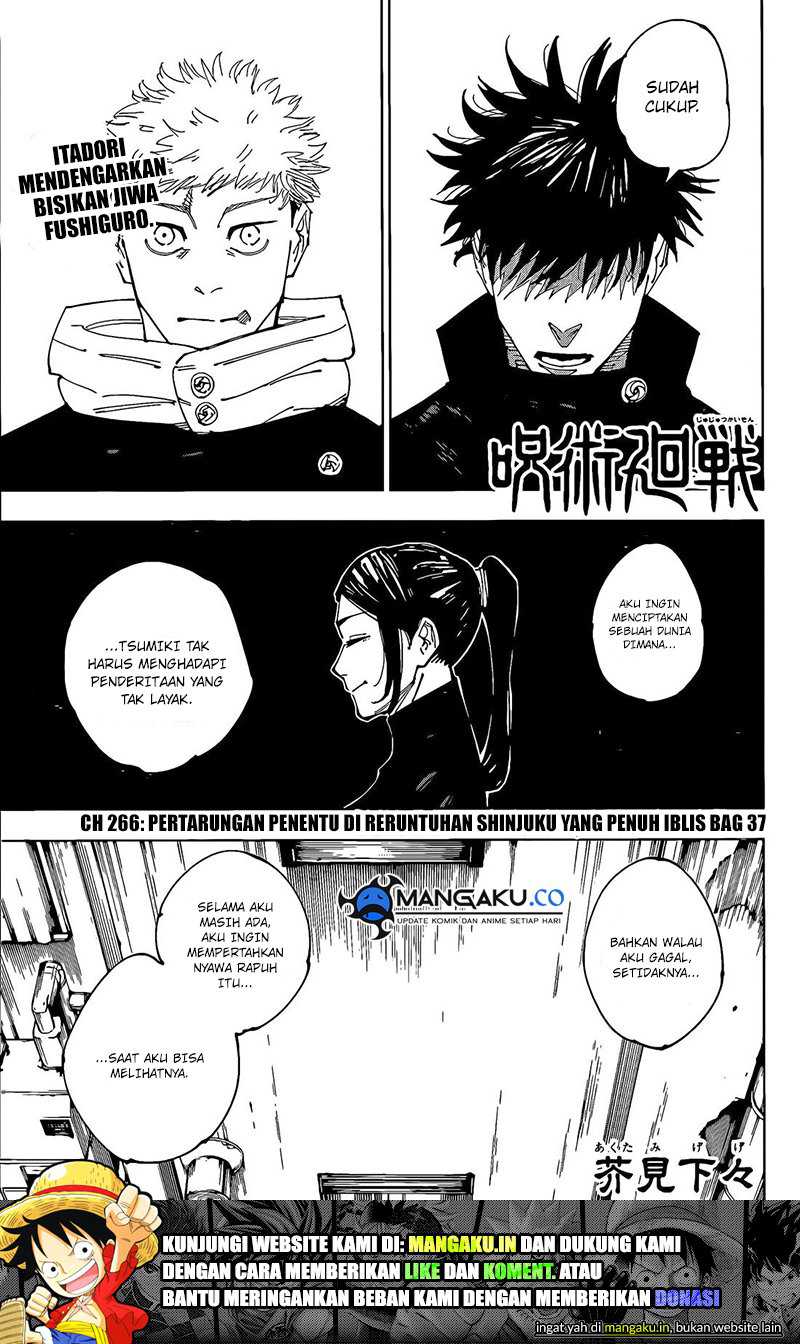 Jujutsu Kaisen Chapter 266 - halaman 2