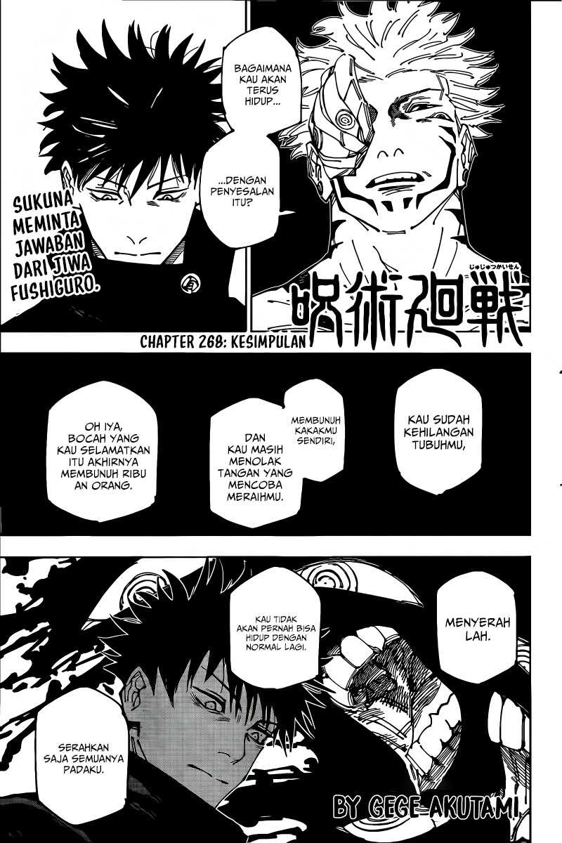 Jujutsu Kaisen Chapter 268 - halaman 2