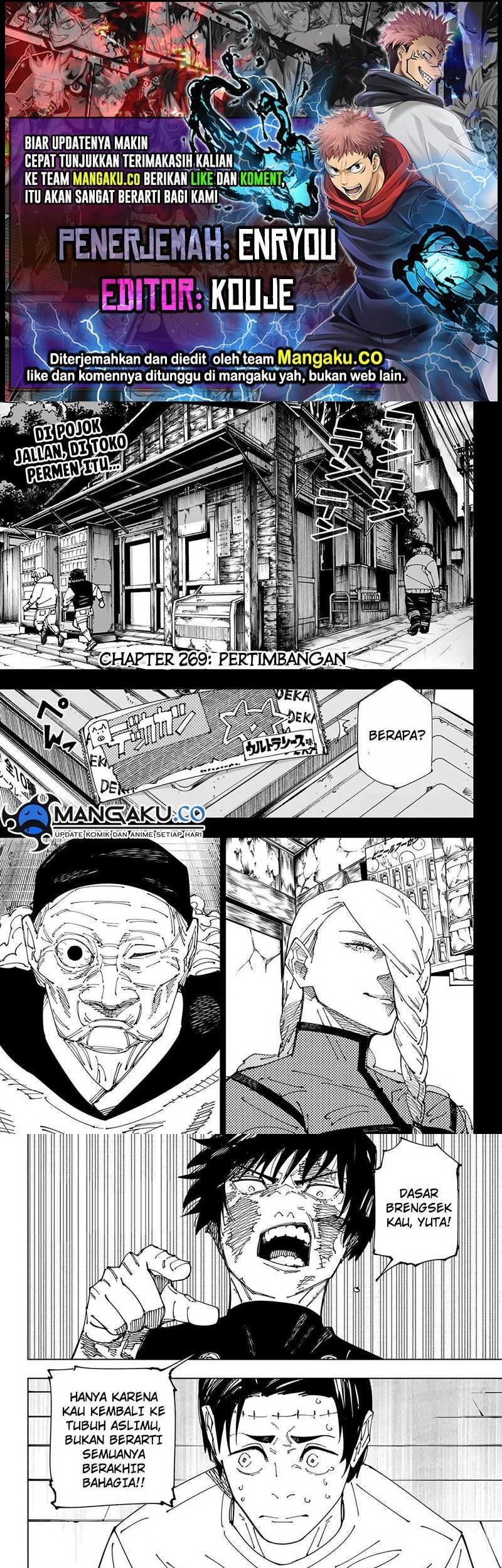 Jujutsu Kaisen Chapter 269 - halaman 1