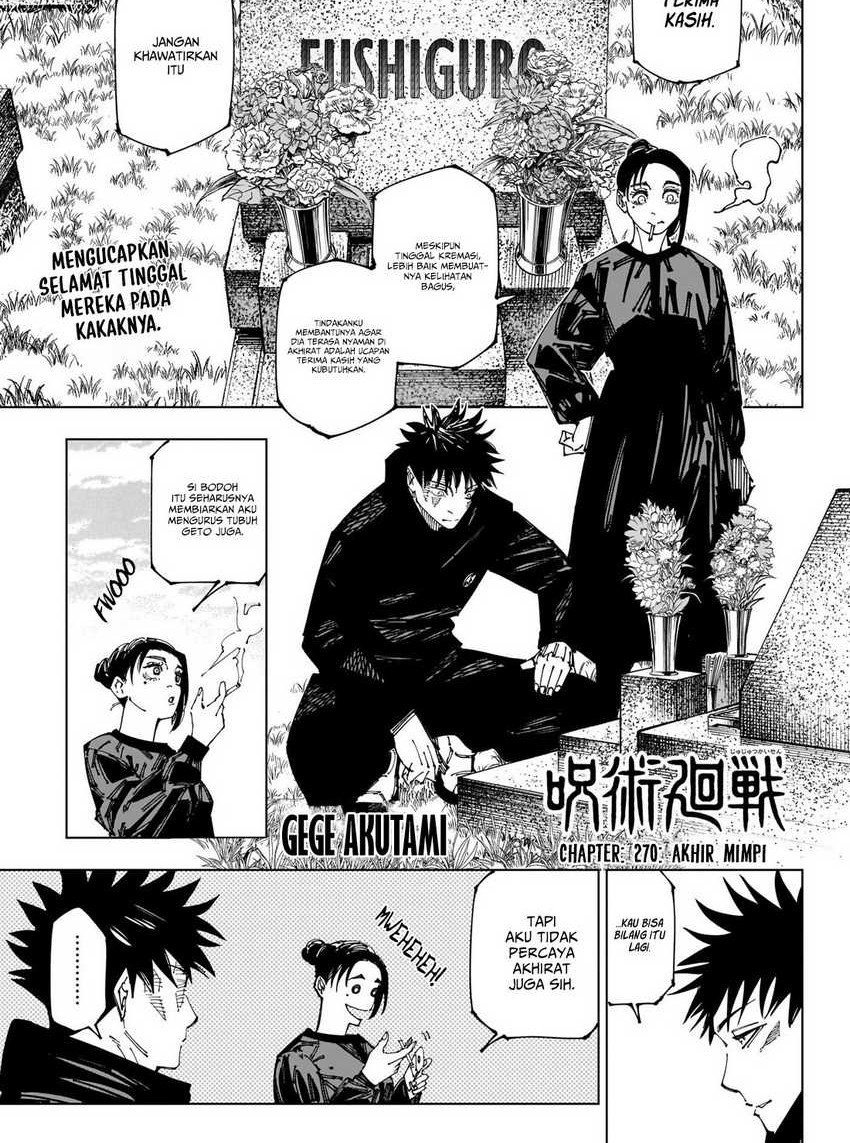 Jujutsu Kaisen Chapter 270 - halaman 3