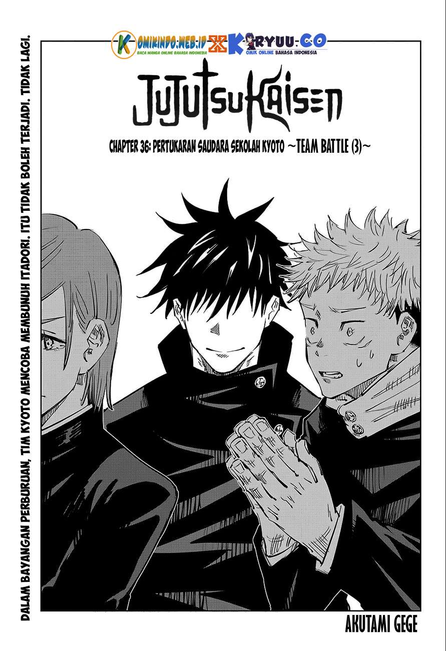 Jujutsu Kaisen Chapter 36 - halaman 2