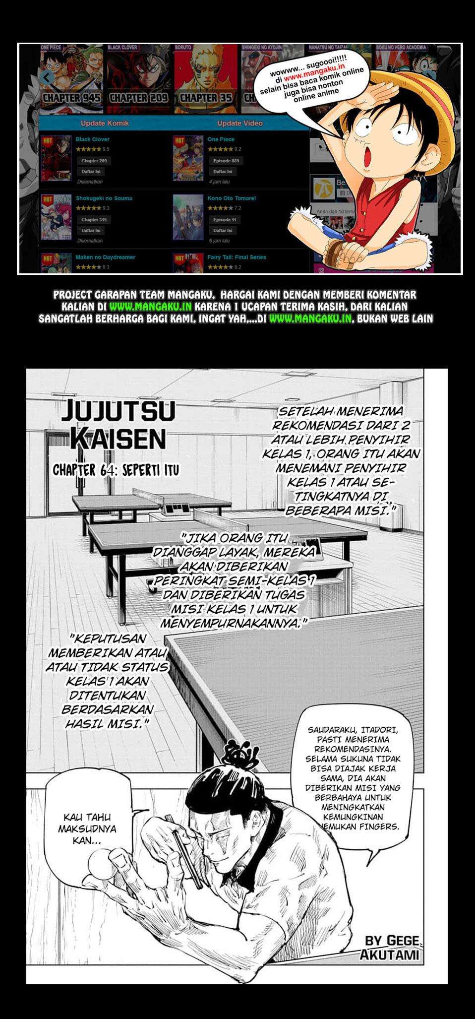 Jujutsu Kaisen Chapter 64 - halaman 2