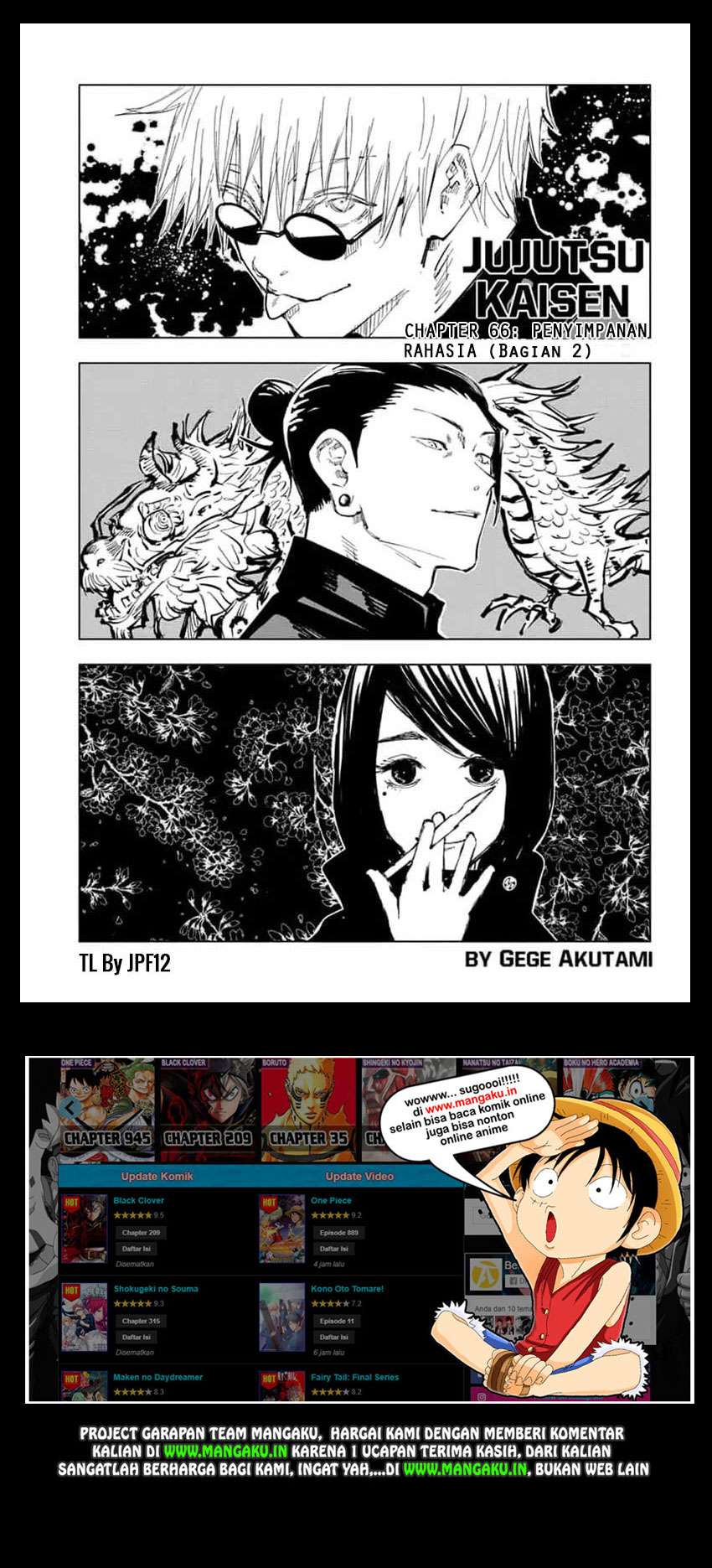 Jujutsu Kaisen Chapter 66 - halaman 2
