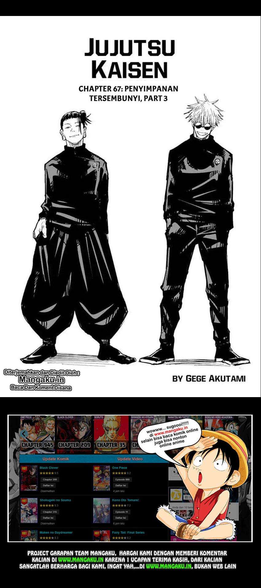 Jujutsu Kaisen Chapter 67 - halaman 2