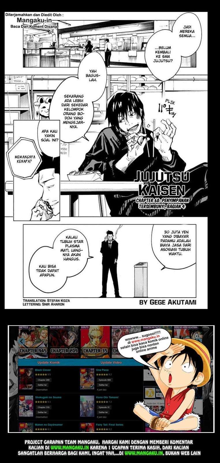 Jujutsu Kaisen Chapter 68 - halaman 2