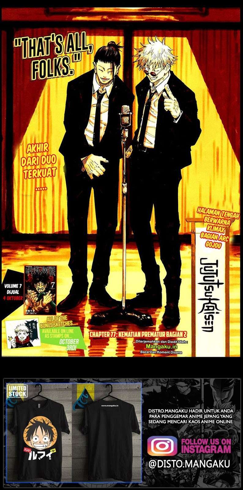 Jujutsu Kaisen Chapter 77 - halaman 2