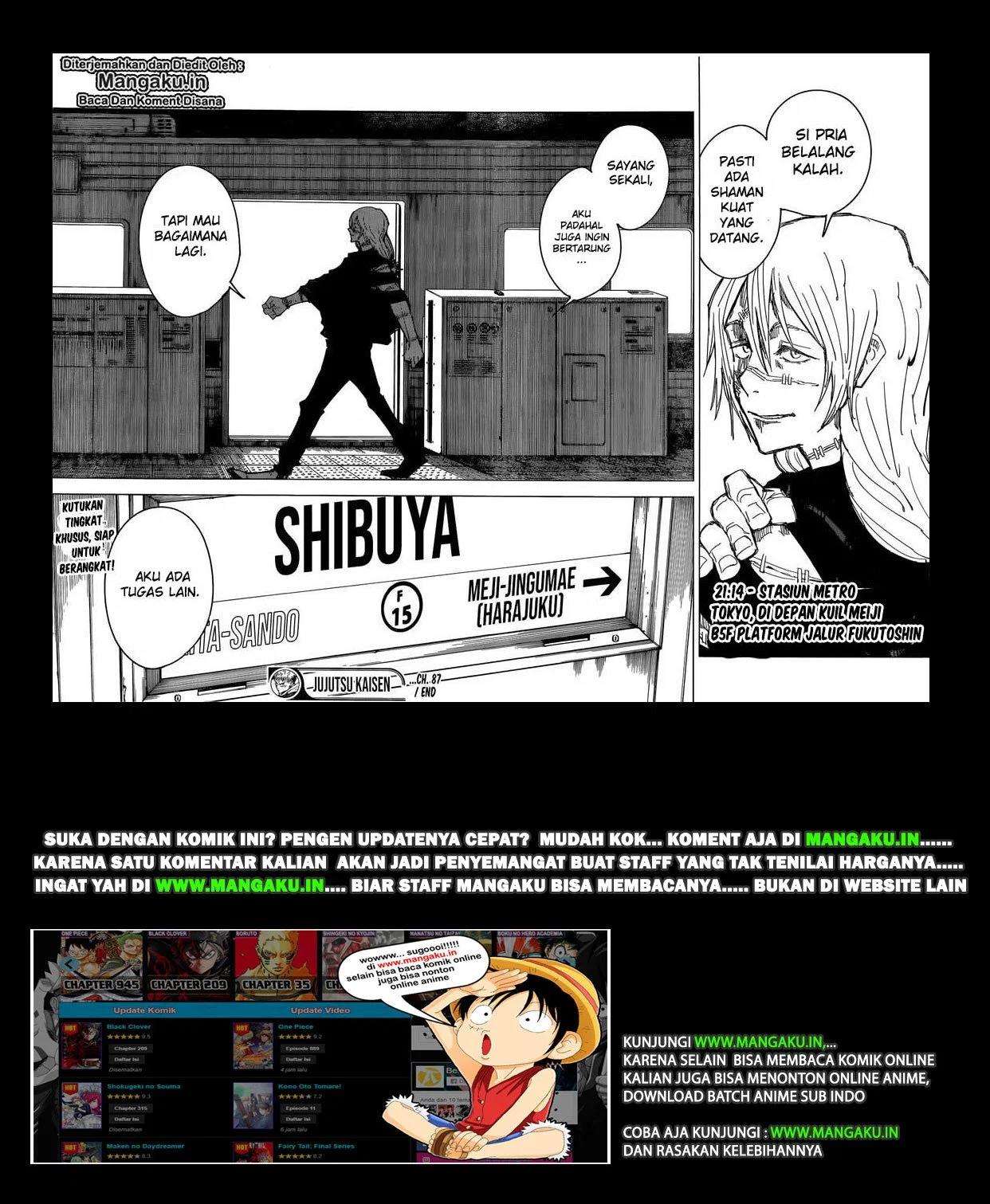 Jujutsu Kaisen Chapter 87 - halaman 18