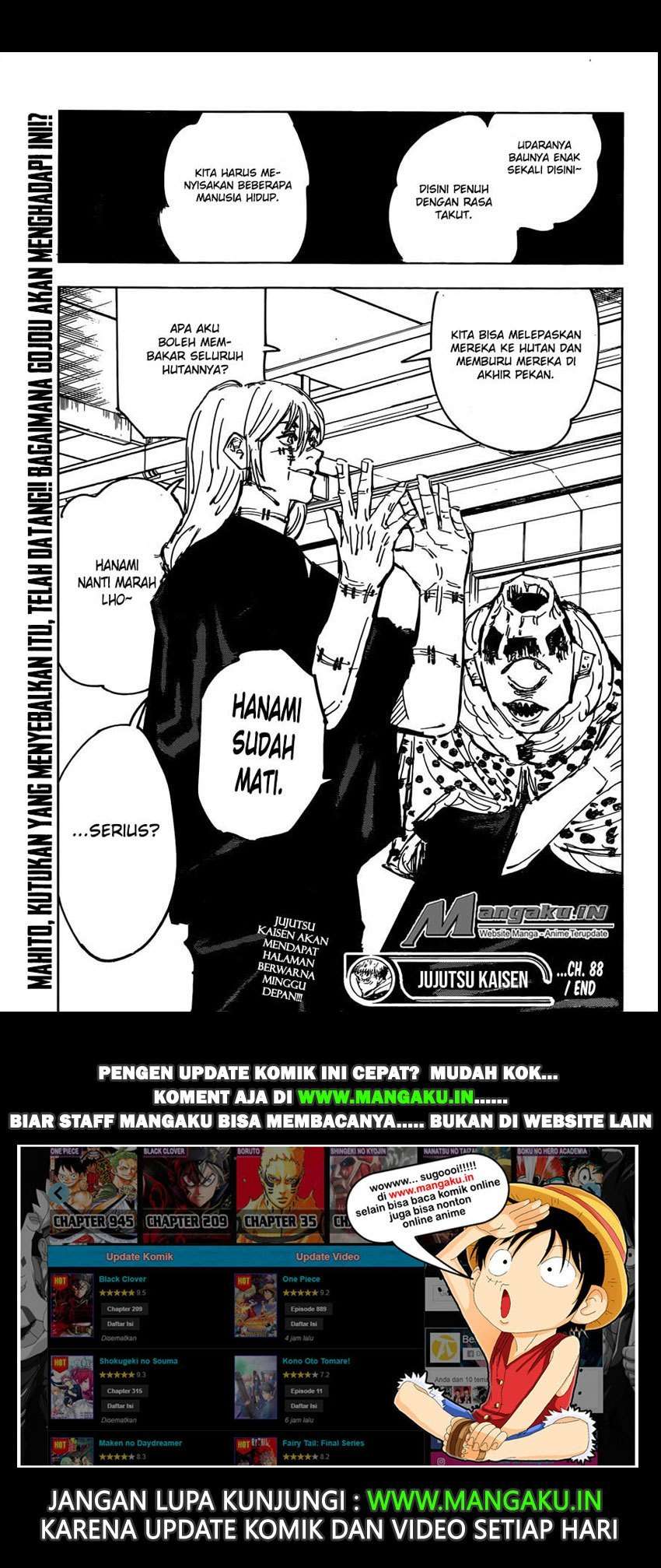 Jujutsu Kaisen Chapter 88 - halaman 19