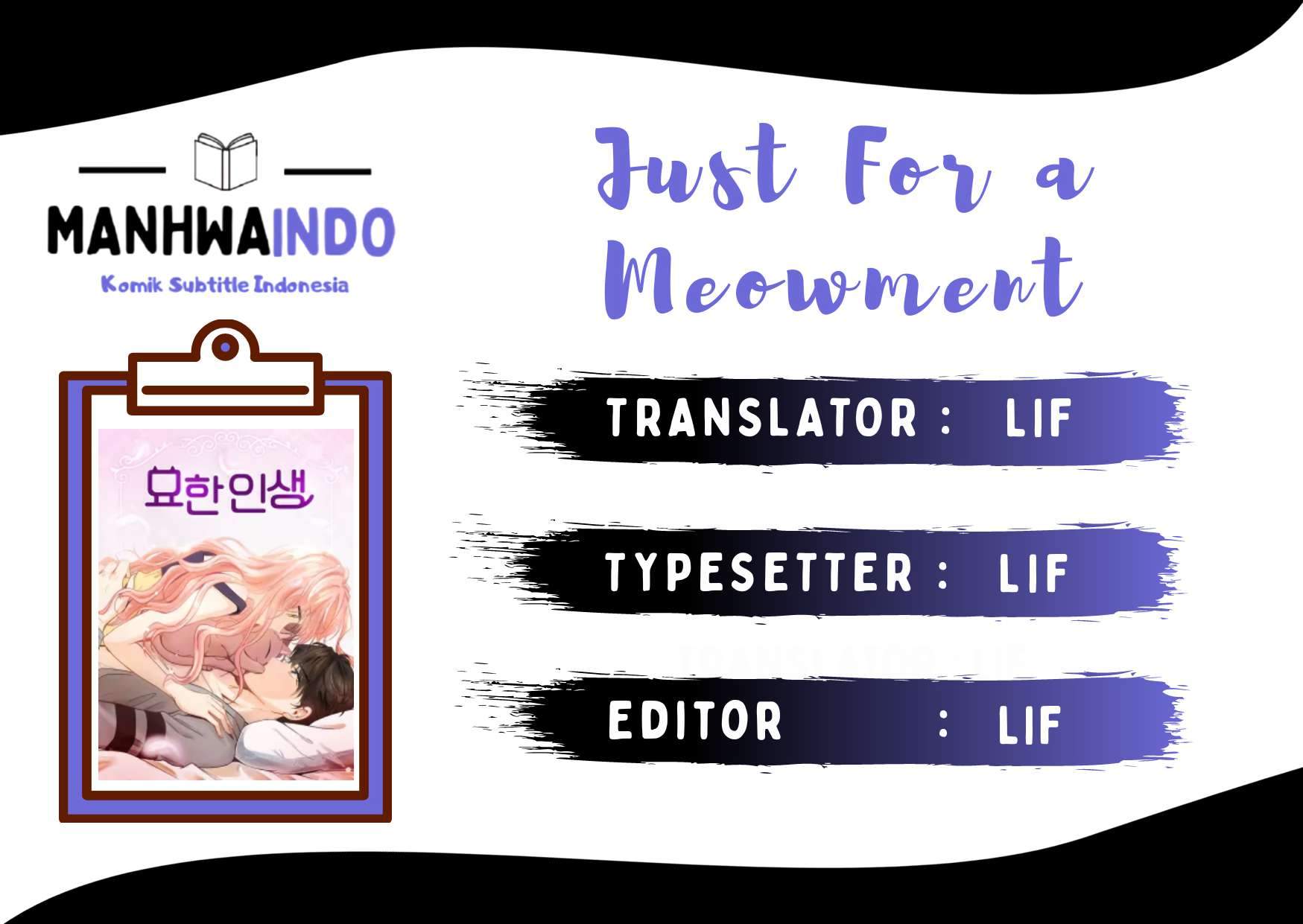 Just for a Meowment Chapter 2 - halaman 1