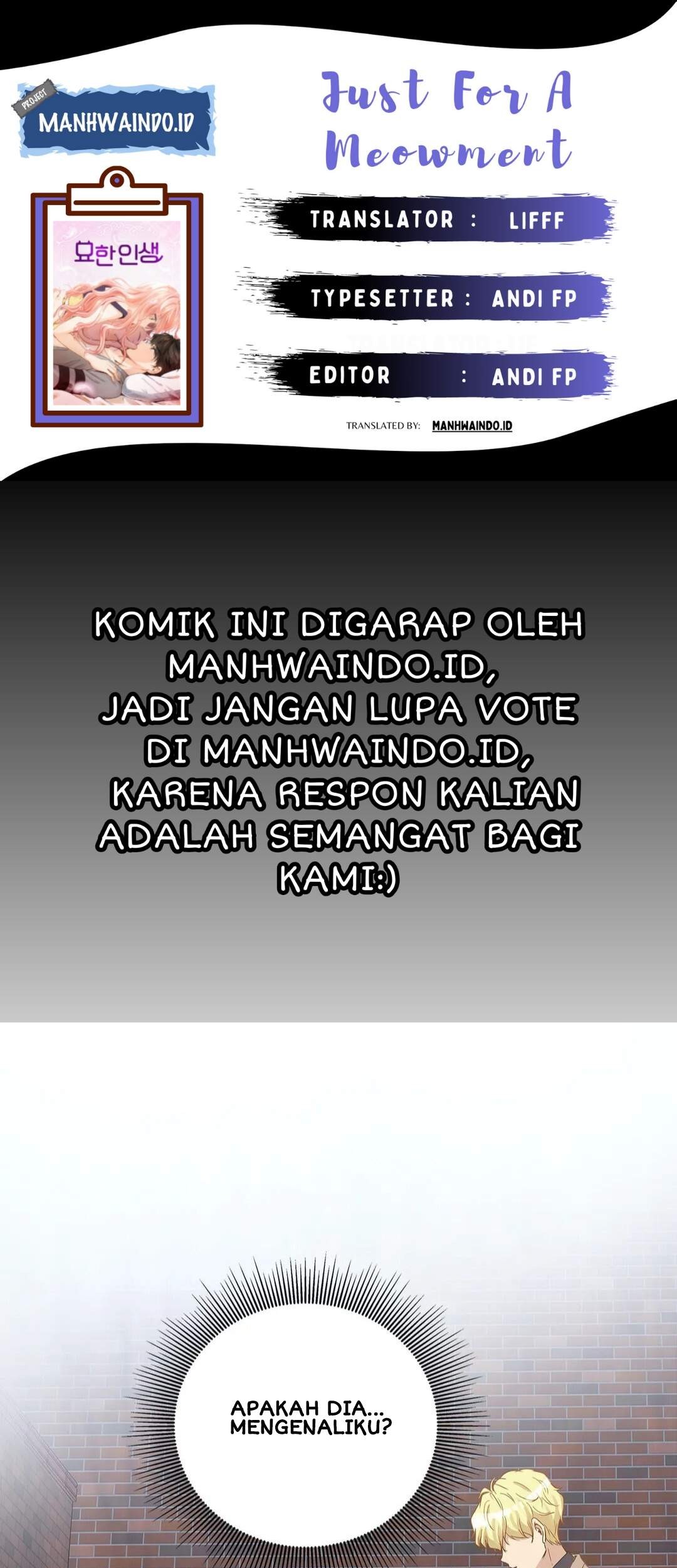 Just for a Meowment Chapter 21 - halaman 1