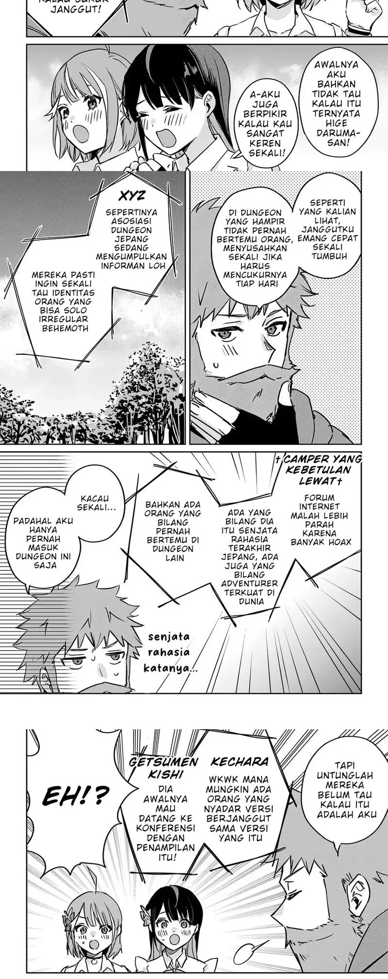 Juusho Futei Camper wa Dungeon de Nonbiri to Kurashitai: Kiken na Shinsou Monster mo Ore ni Totte wa Shokuzai desu Chapter 3 - halaman 20