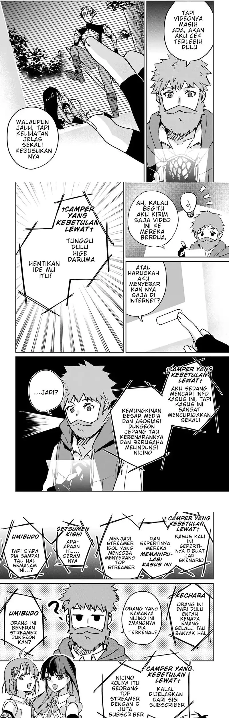 Juusho Futei Camper wa Dungeon de Nonbiri to Kurashitai: Kiken na Shinsou Monster mo Ore ni Totte wa Shokuzai desu Chapter 3 - halaman 3