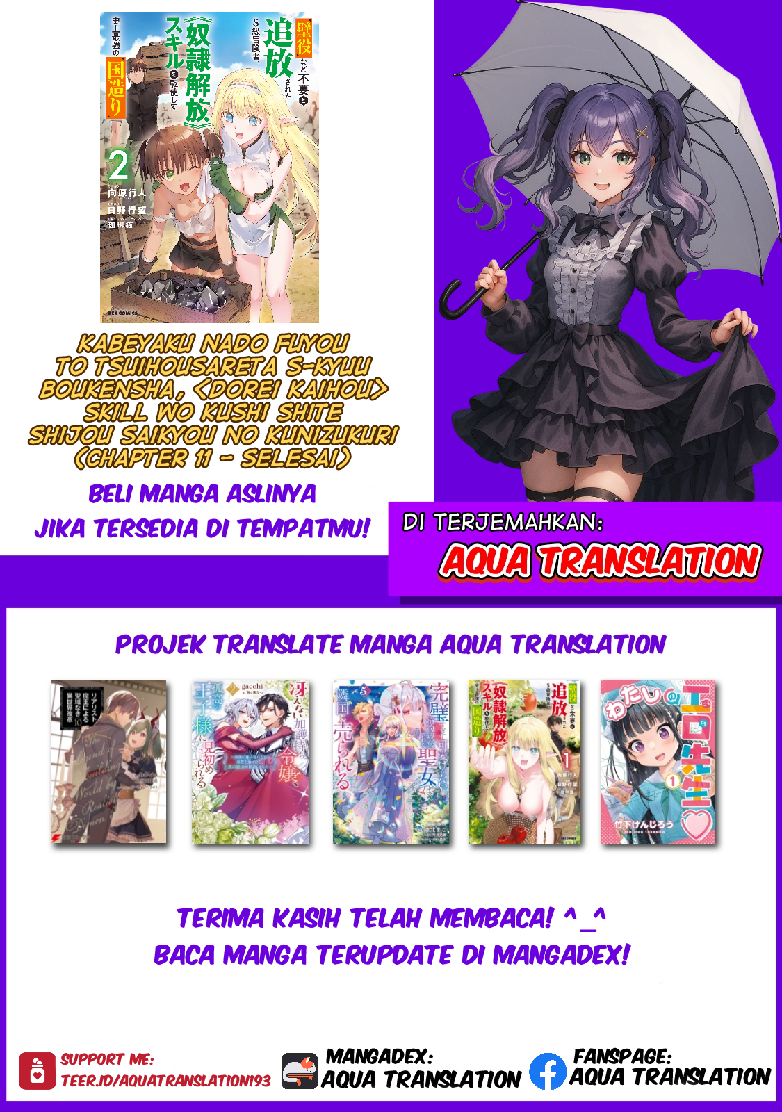 Kabeyaku nado Fuyou to Tsuihou sareta S-kyuu Boukensha, "Dorei Kaihou" Skill wo Kushi shite Shijou Saikyou no Kunizukuri Chapter 11 - halaman 21