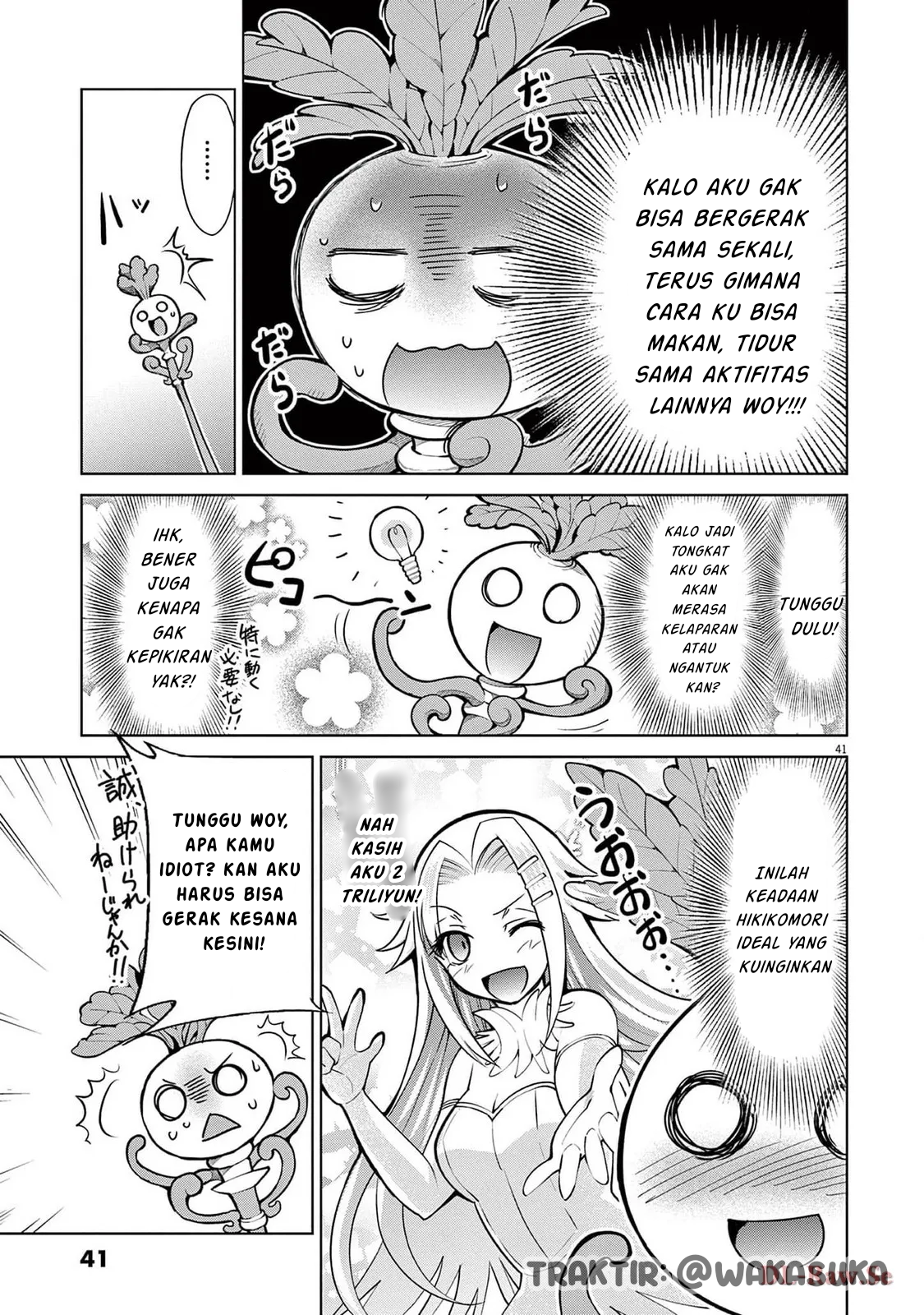 Kabushiki Buta Yarou, Isekai de Tsue ni Naru. Chapter 1 - halaman 41