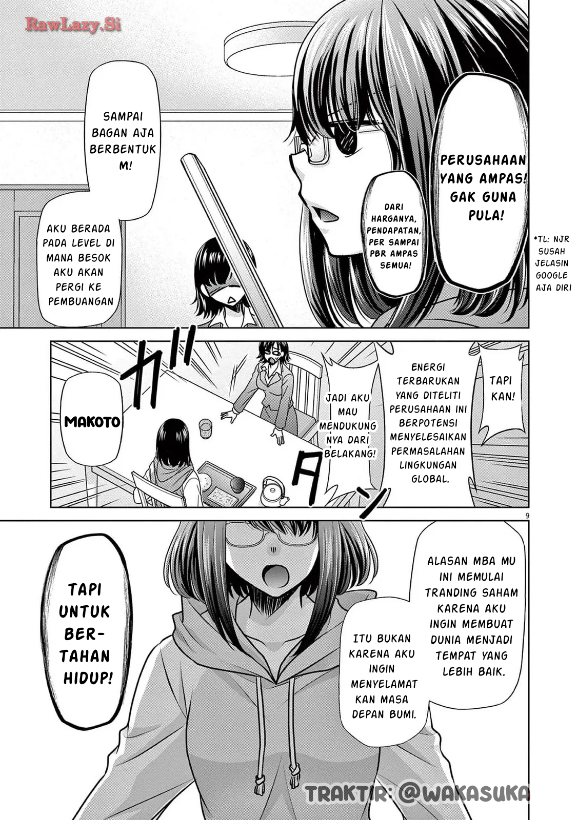 Kabushiki Buta Yarou, Isekai de Tsue ni Naru. Chapter 1 - halaman 9