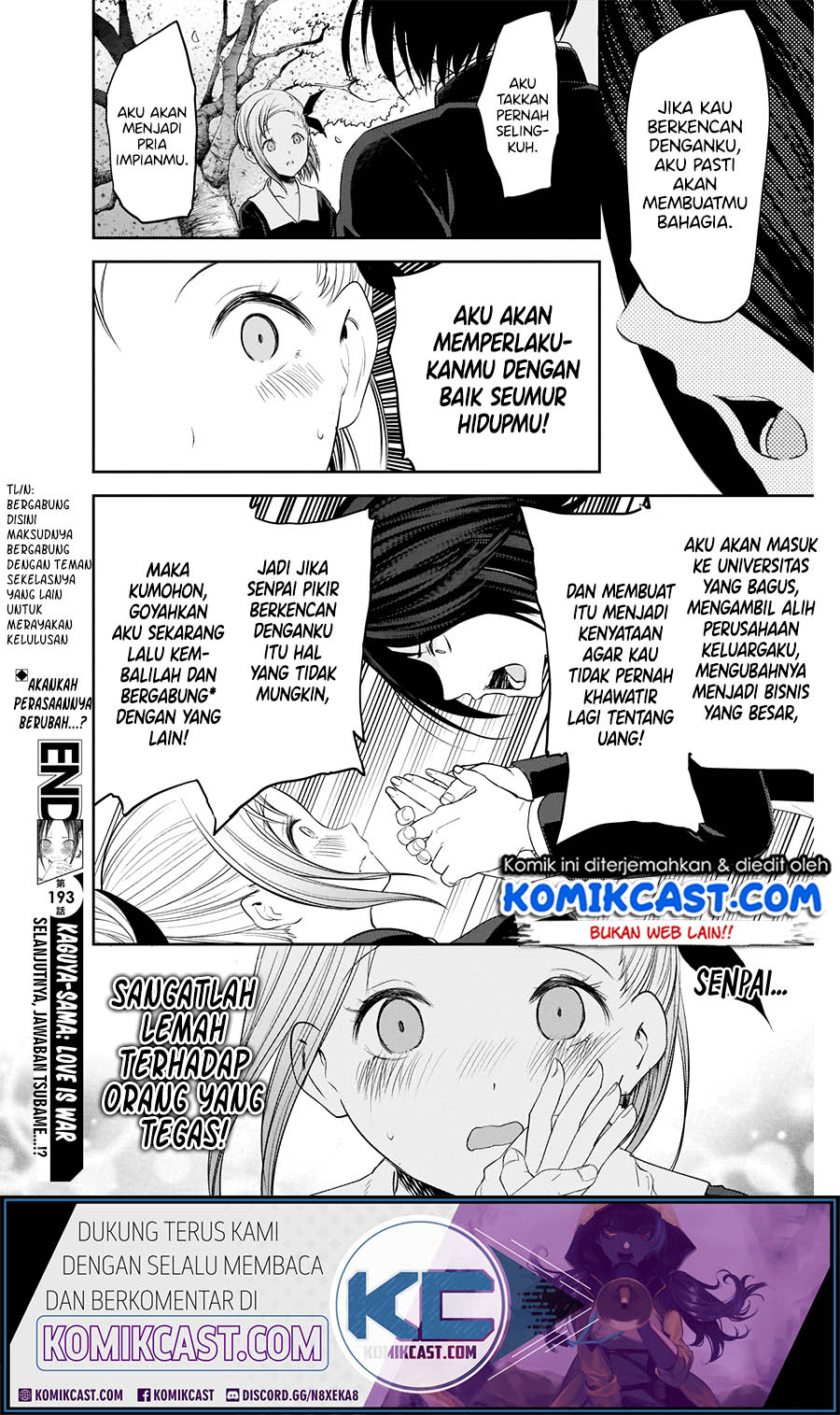 Kaguya-sama wa Kokurasetai: Tensai-tachi no Renai Zunousen Chapter 203 - halaman 19