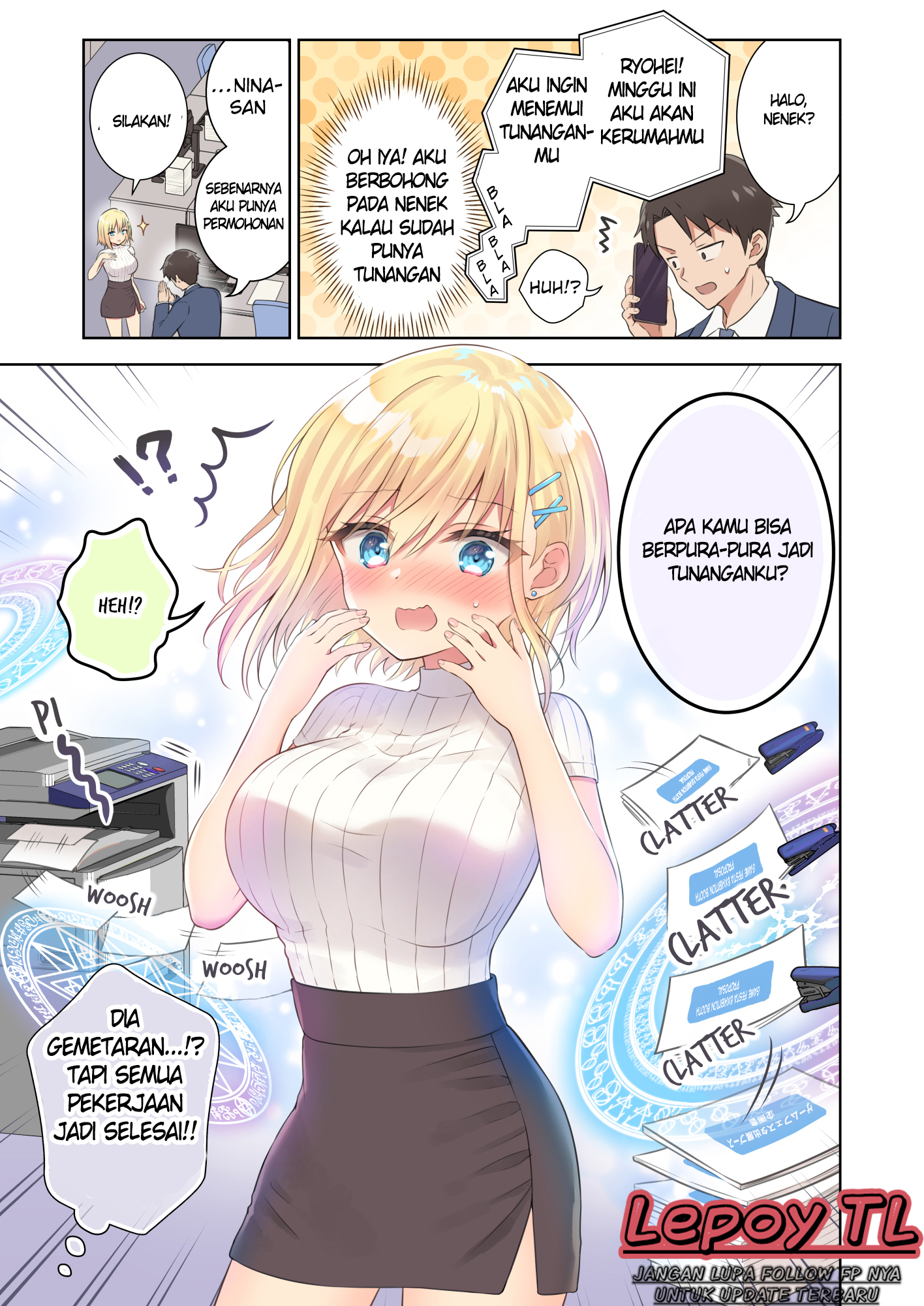 Kaisha no Kouhai ga Mahoutsukai datta Chapter 5 - halaman 1