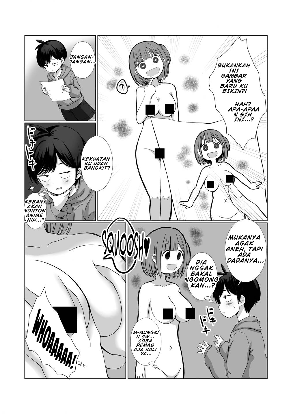 Kaita Mono wo Jittaika suru Nouryoku de Motenai Ore ga Harem Seikatsu Chapter 1 - halaman 11