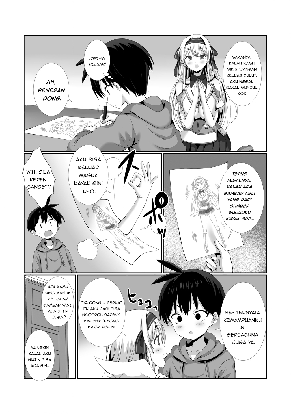 Kaita Mono wo Jittaika suru Nouryoku de Motenai Ore ga Harem Seikatsu Chapter 2 - halaman 10