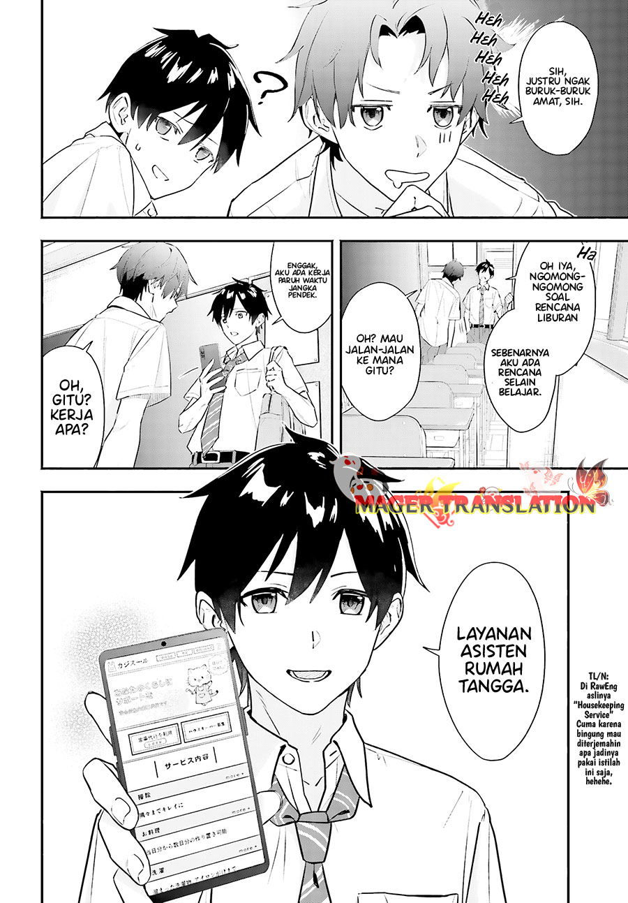 Kaji Daikou no Arbeit wo Hajimetara Gakuen Ichi no Bishoujo no Kazoku ni Kiniirarechaimashita. Chapter 1 - halaman 8