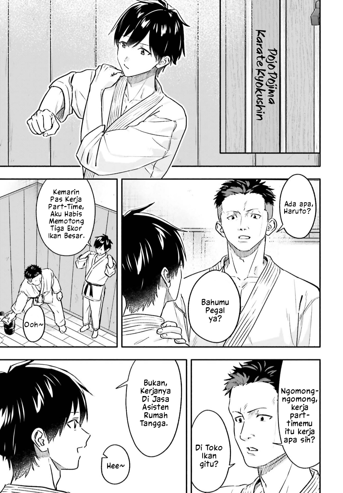 Kaji Daikou no Arbeit wo Hajimetara Gakuen Ichi no Bishoujo no Kazoku ni Kiniirarechaimashita. Chapter 12.1 - halaman 12
