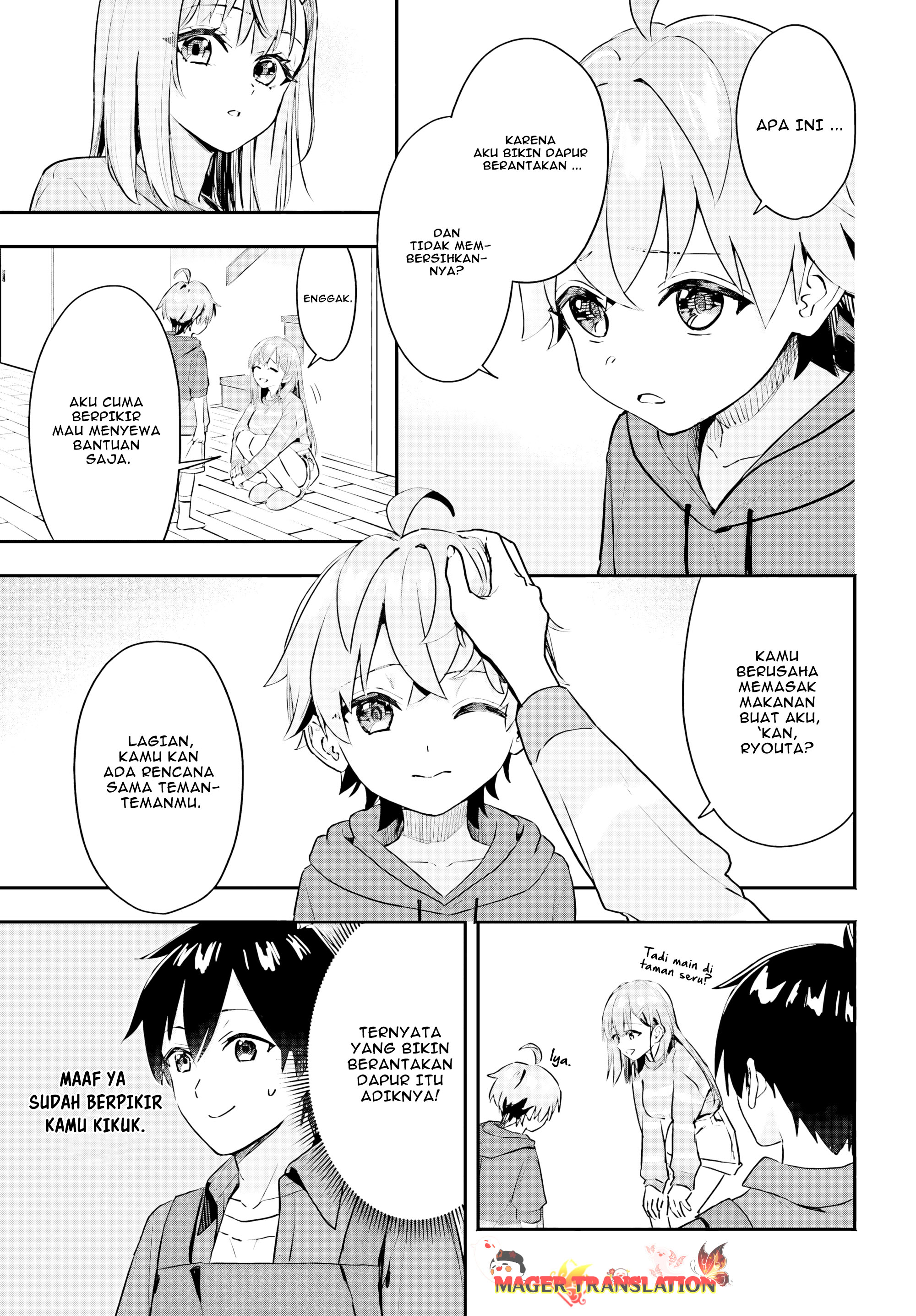 Kaji Daikou no Arbeit wo Hajimetara Gakuen Ichi no Bishoujo no Kazoku ni Kiniirarechaimashita. Chapter 2 - halaman 10