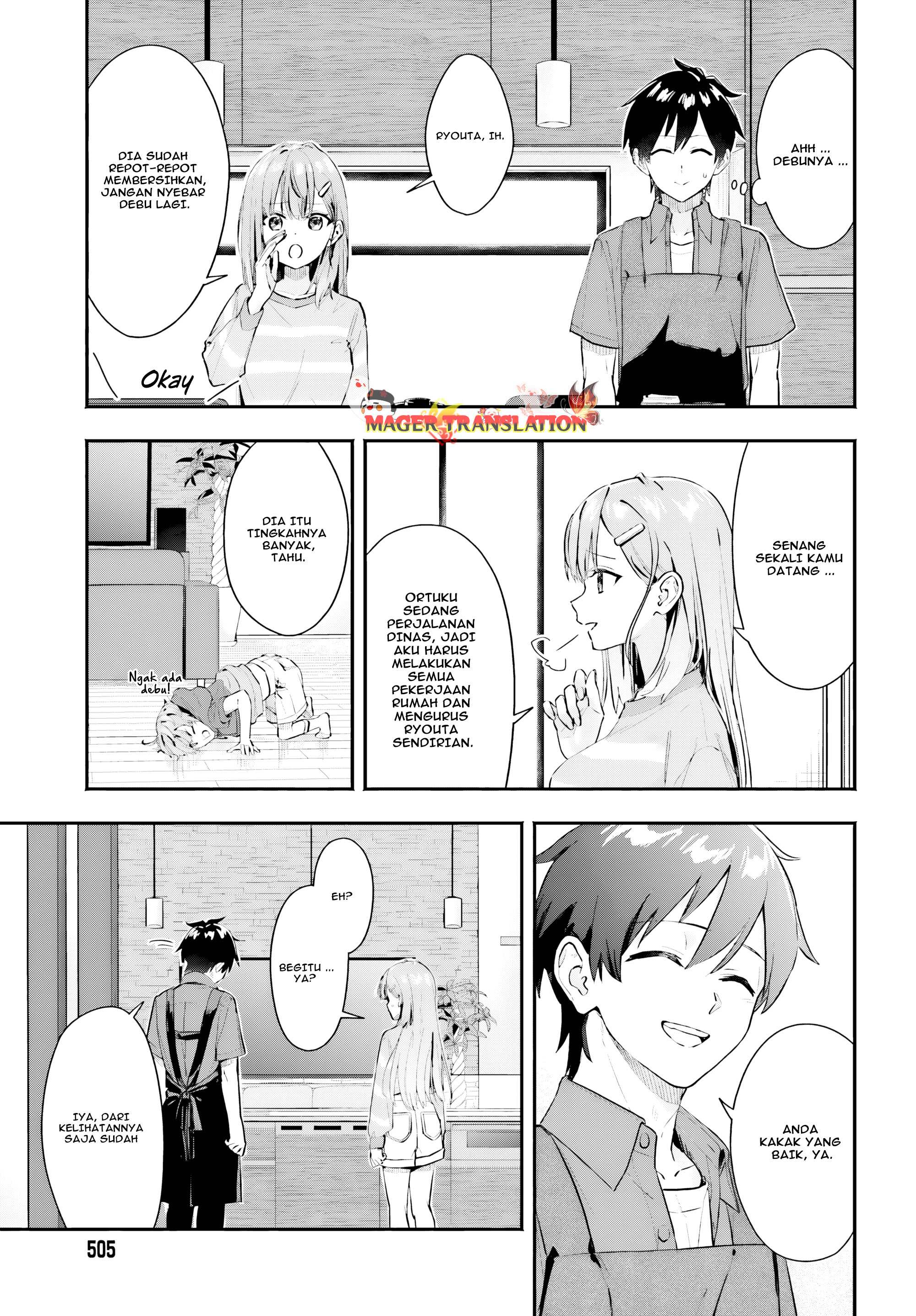 Kaji Daikou no Arbeit wo Hajimetara Gakuen Ichi no Bishoujo no Kazoku ni Kiniirarechaimashita. Chapter 2 - halaman 14