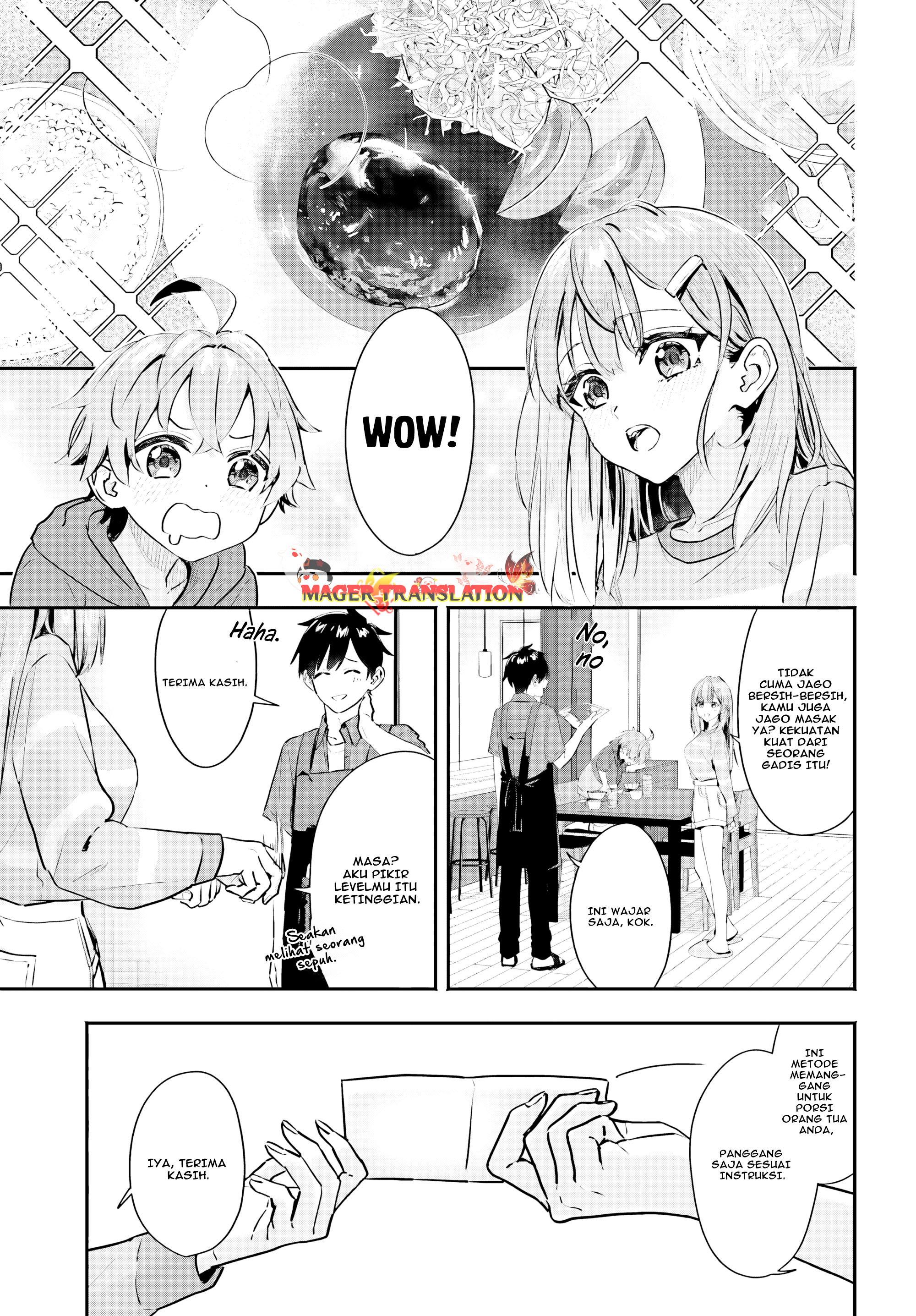 Kaji Daikou no Arbeit wo Hajimetara Gakuen Ichi no Bishoujo no Kazoku ni Kiniirarechaimashita. Chapter 2 - halaman 18