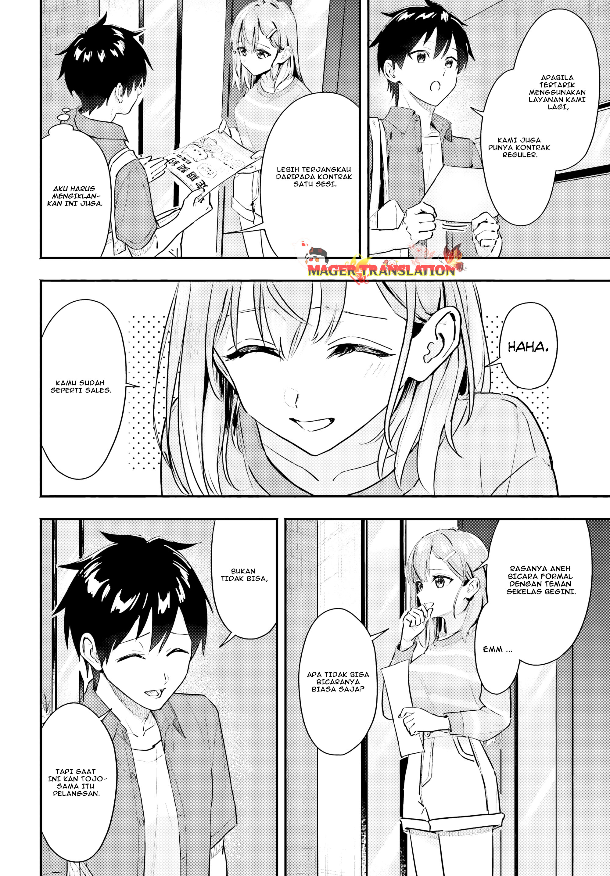 Kaji Daikou no Arbeit wo Hajimetara Gakuen Ichi no Bishoujo no Kazoku ni Kiniirarechaimashita. Chapter 2 - halaman 21