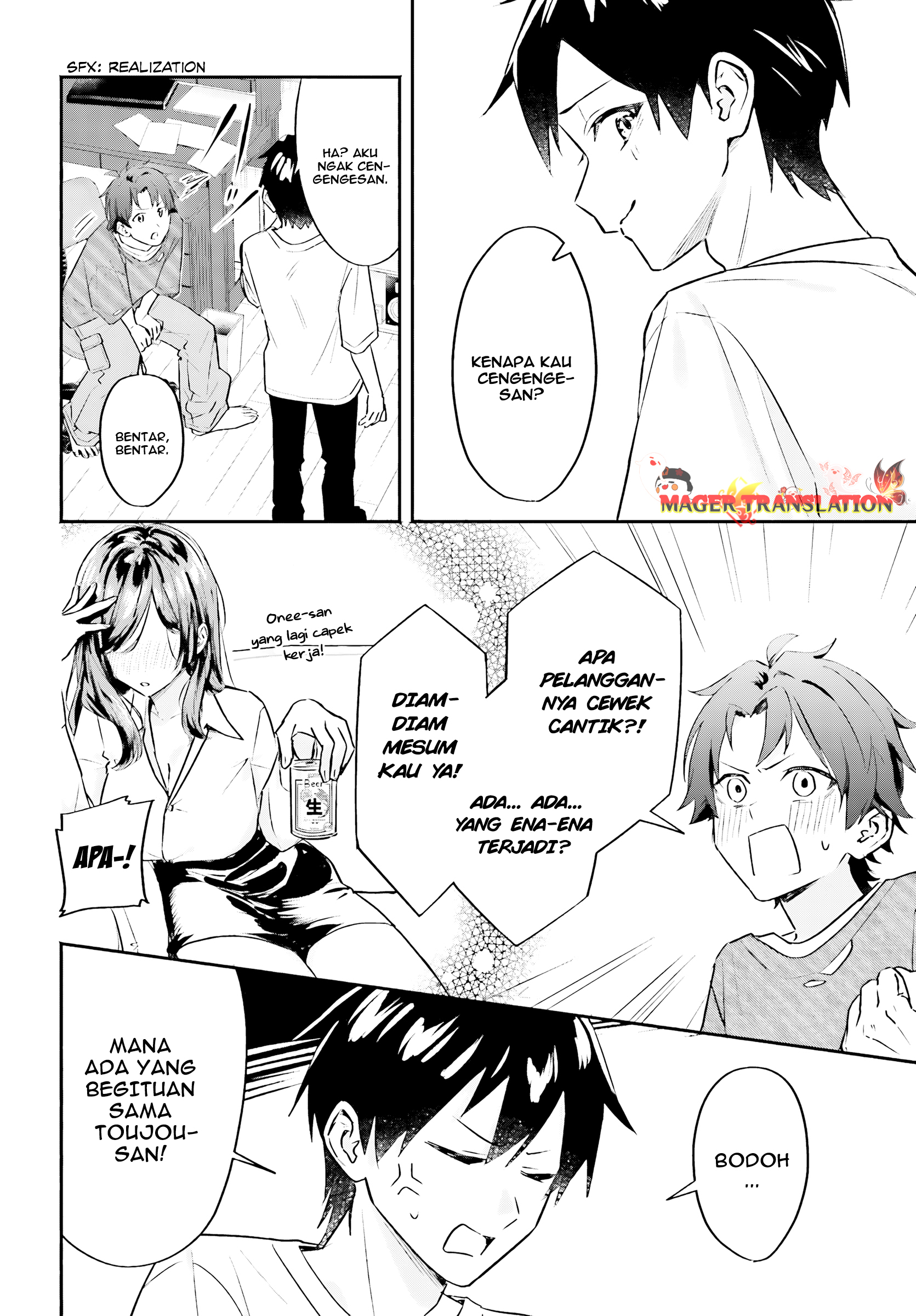 Kaji Daikou no Arbeit wo Hajimetara Gakuen Ichi no Bishoujo no Kazoku ni Kiniirarechaimashita. Chapter 3 - halaman 13