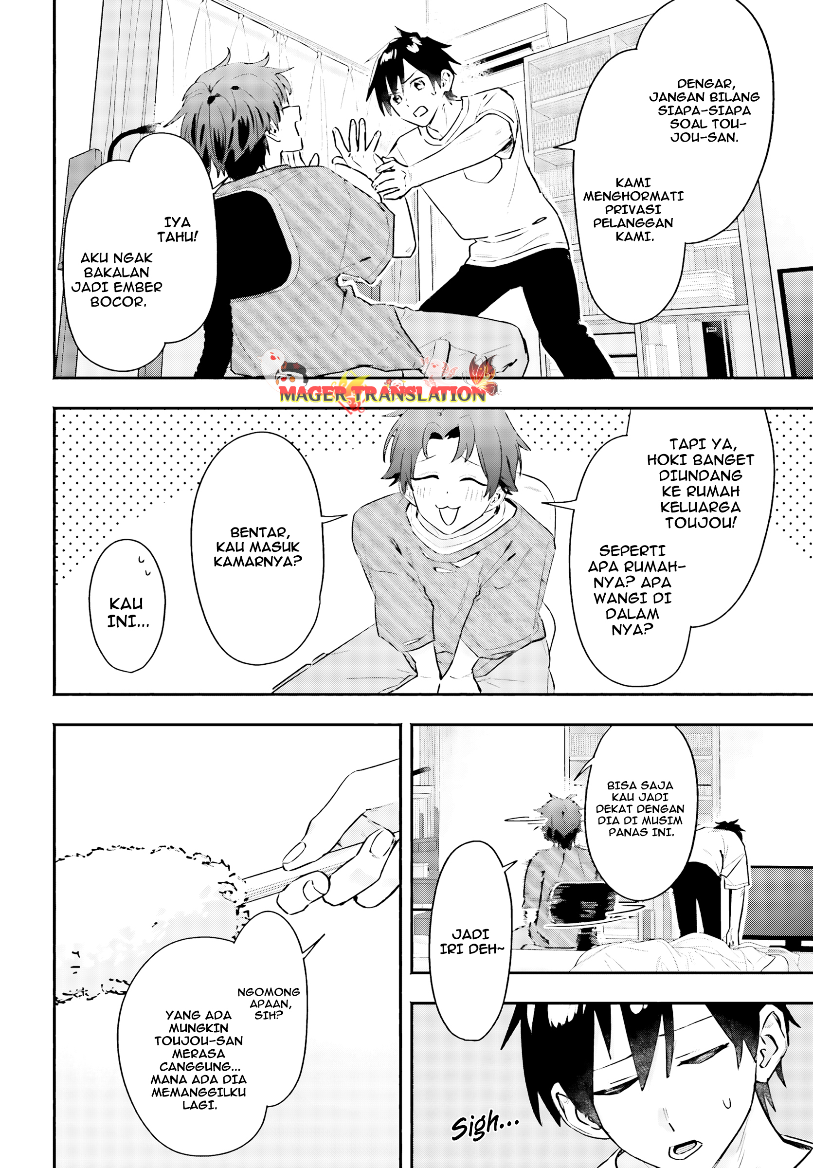 Kaji Daikou no Arbeit wo Hajimetara Gakuen Ichi no Bishoujo no Kazoku ni Kiniirarechaimashita. Chapter 3 - halaman 15