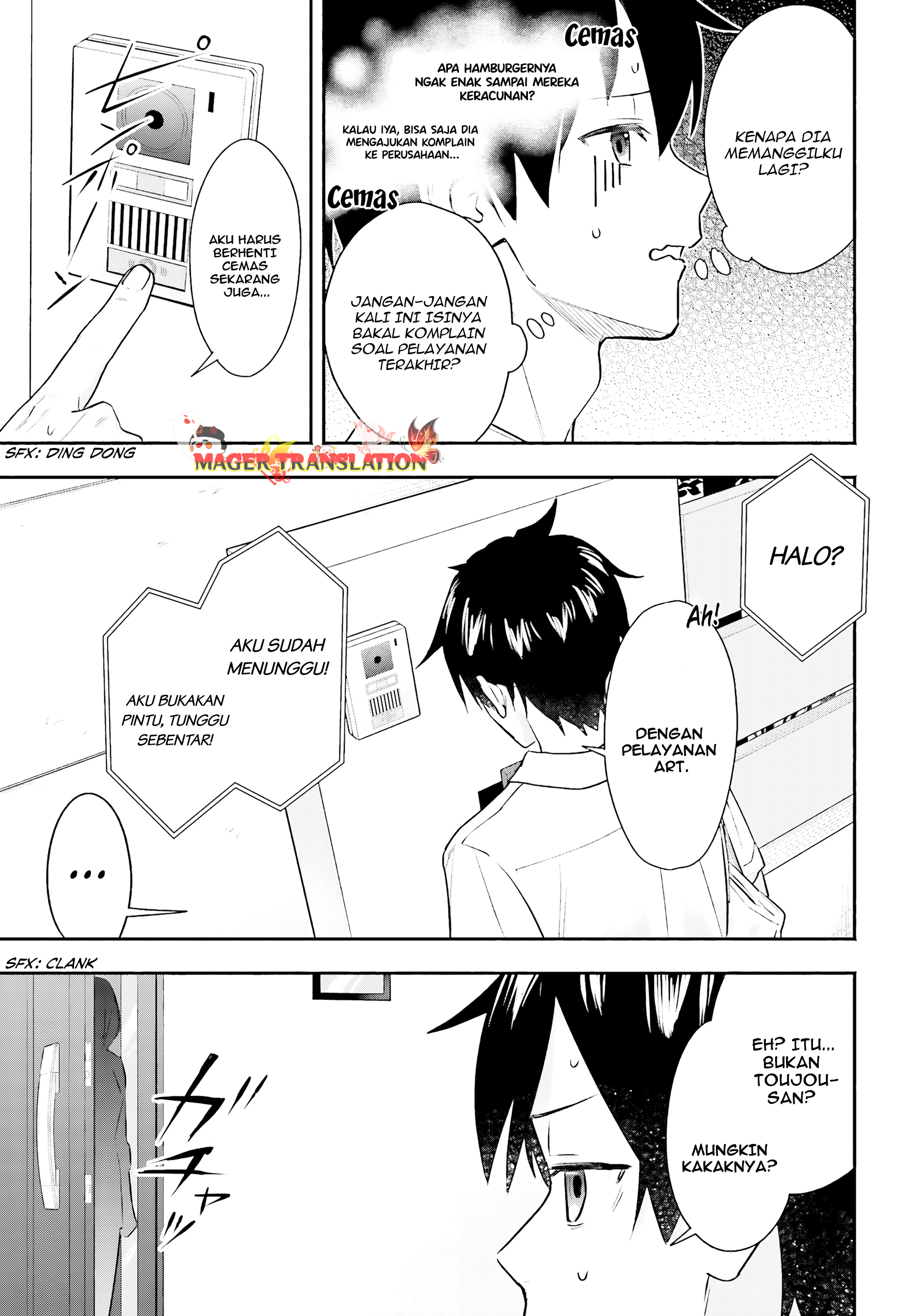 Kaji Daikou no Arbeit wo Hajimetara Gakuen Ichi no Bishoujo no Kazoku ni Kiniirarechaimashita. Chapter 3 - halaman 18