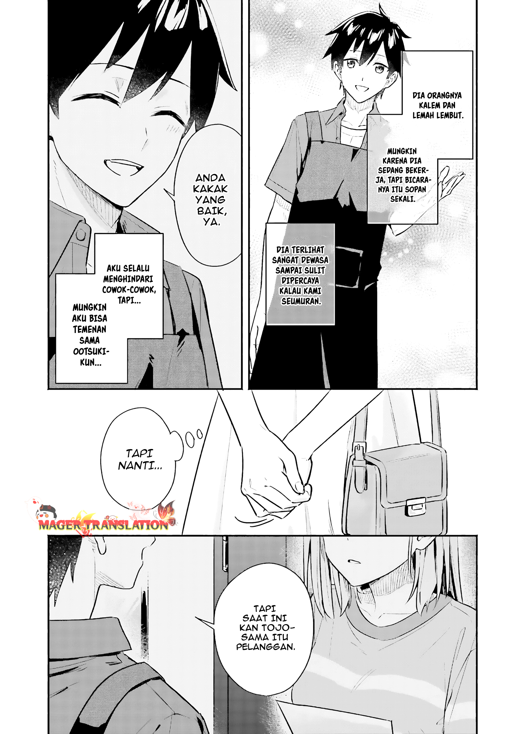 Kaji Daikou no Arbeit wo Hajimetara Gakuen Ichi no Bishoujo no Kazoku ni Kiniirarechaimashita. Chapter 3 - halaman 8