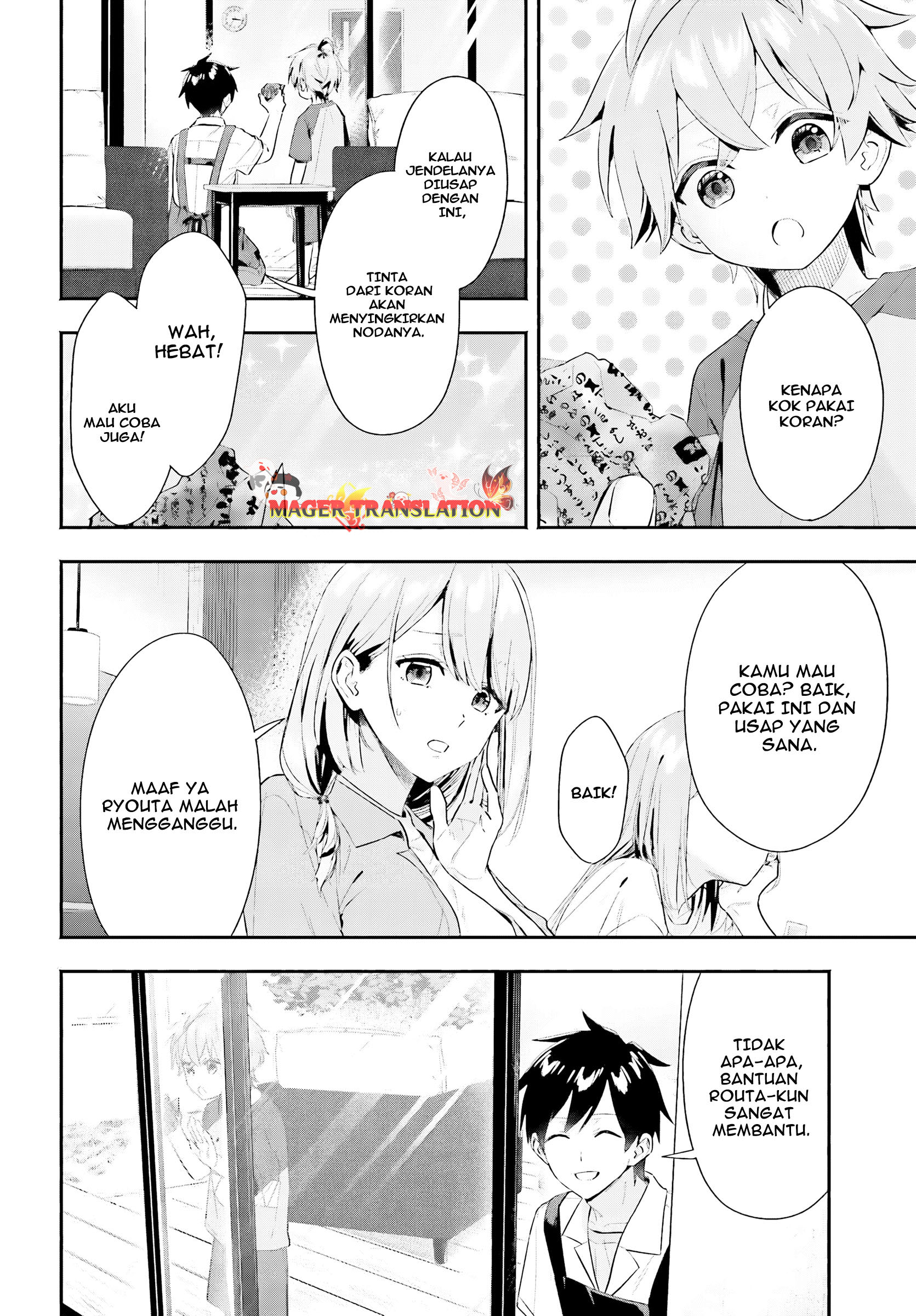 Kaji Daikou no Arbeit wo Hajimetara Gakuen Ichi no Bishoujo no Kazoku ni Kiniirarechaimashita. Chapter 4 - halaman 13