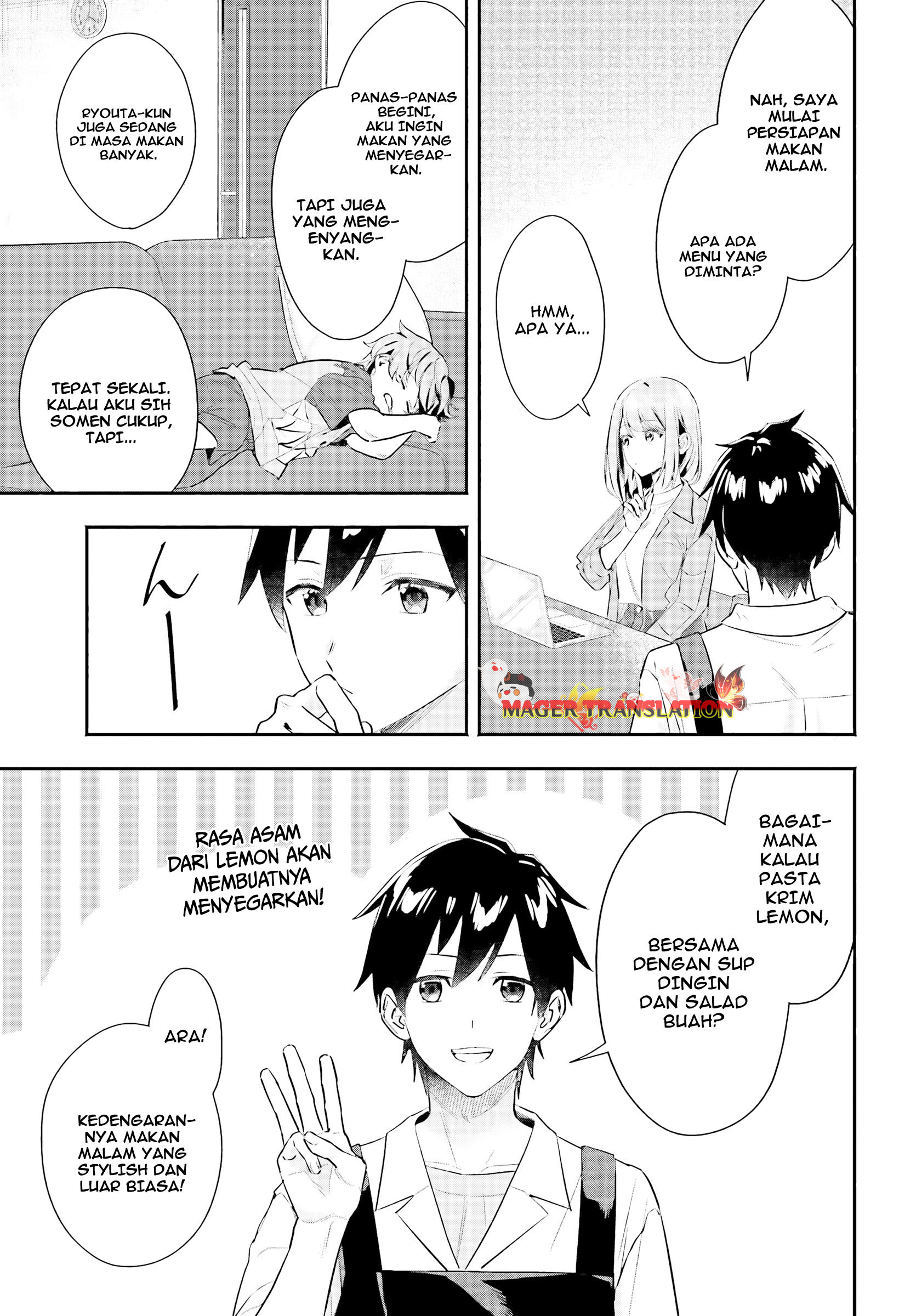 Kaji Daikou no Arbeit wo Hajimetara Gakuen Ichi no Bishoujo no Kazoku ni Kiniirarechaimashita. Chapter 4 - halaman 18