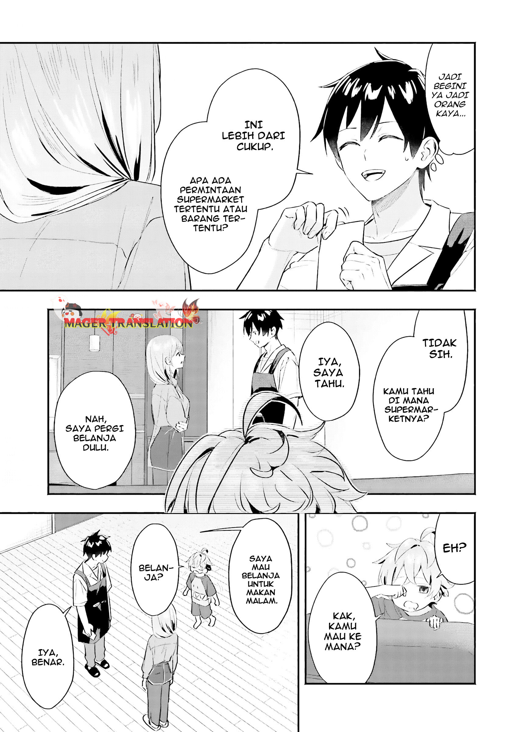 Kaji Daikou no Arbeit wo Hajimetara Gakuen Ichi no Bishoujo no Kazoku ni Kiniirarechaimashita. Chapter 4 - halaman 20