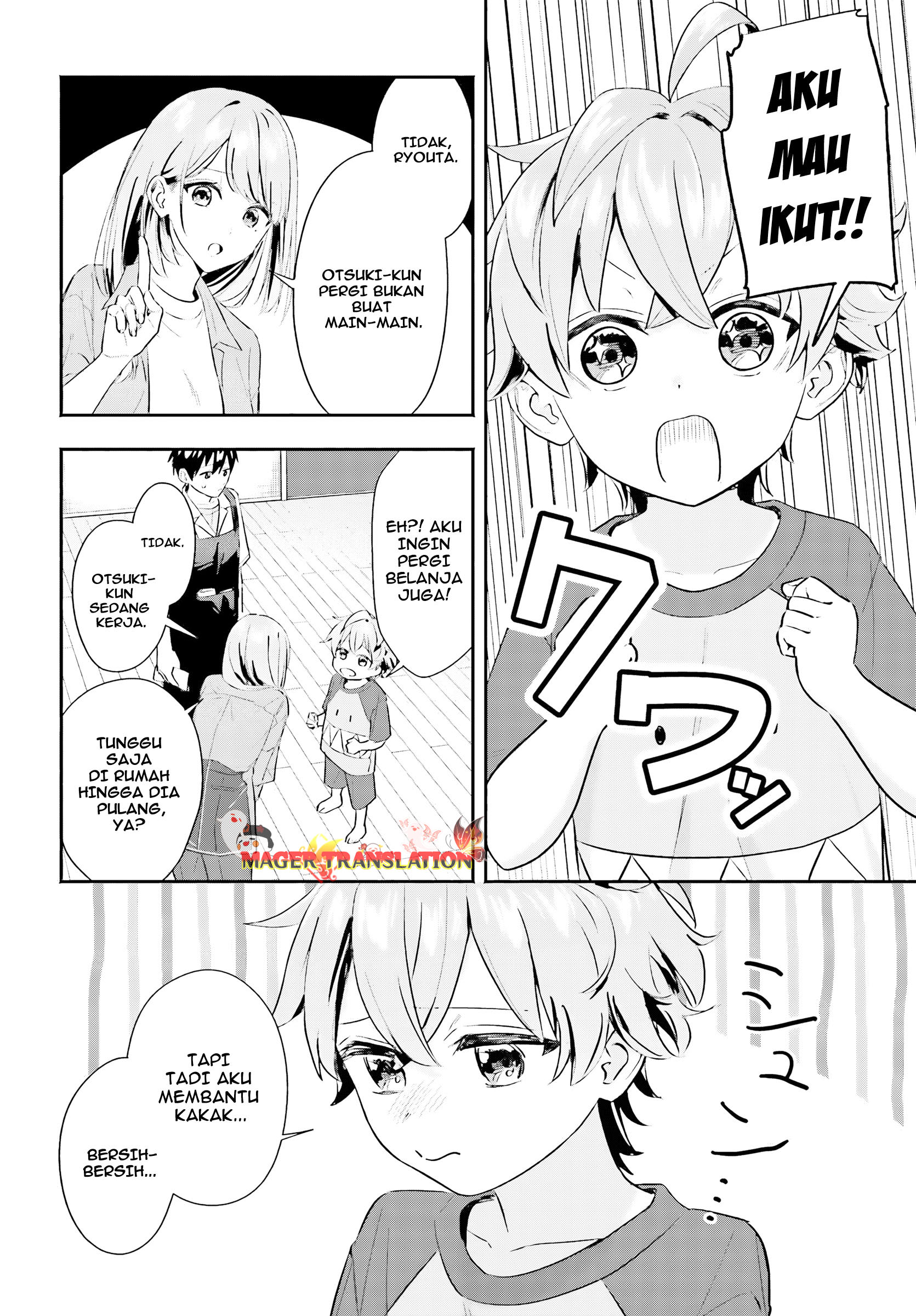 Kaji Daikou no Arbeit wo Hajimetara Gakuen Ichi no Bishoujo no Kazoku ni Kiniirarechaimashita. Chapter 4 - halaman 21