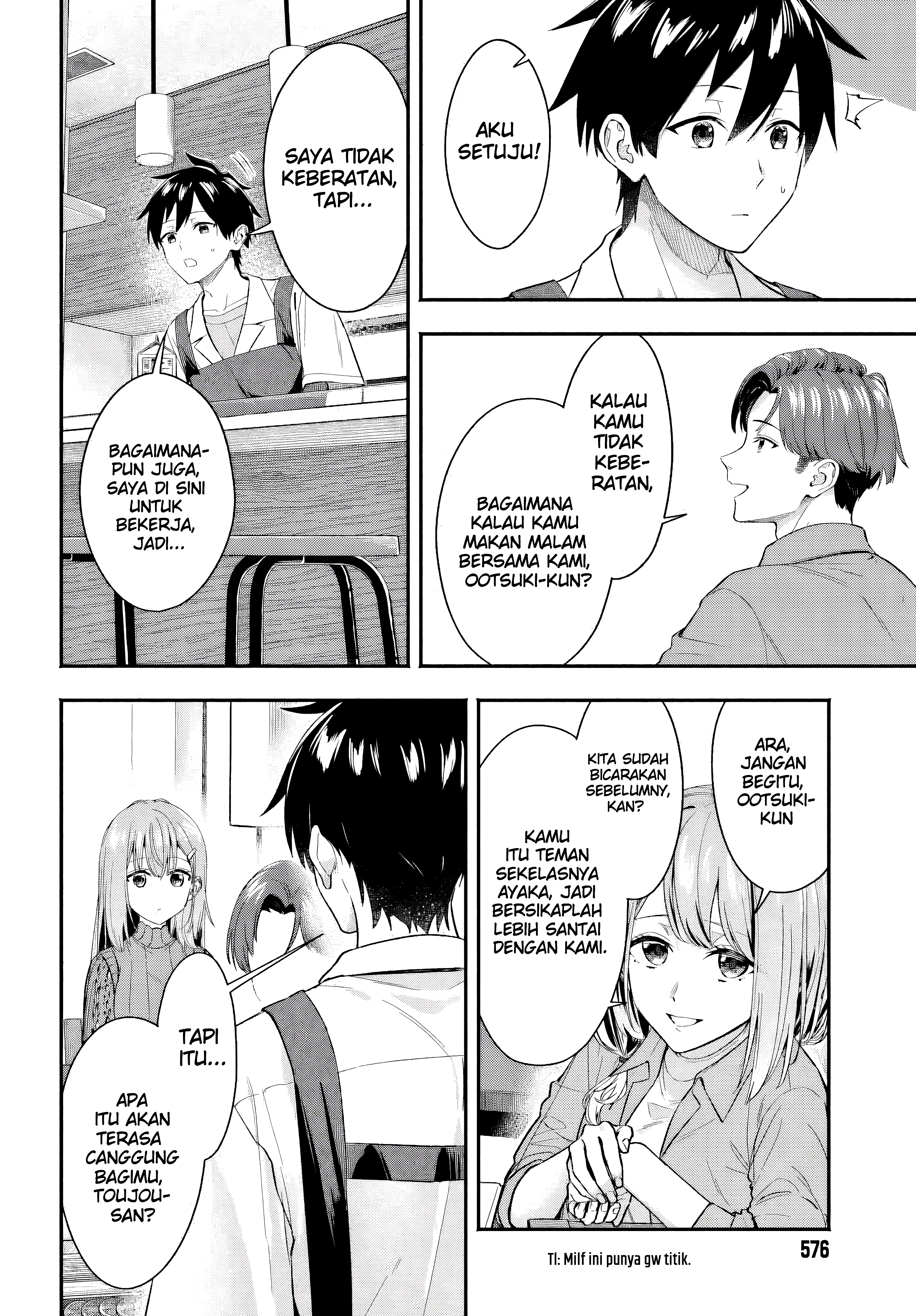Kaji Daikou no Arbeit wo Hajimetara Gakuen Ichi no Bishoujo no Kazoku ni Kiniirarechaimashita. Chapter 5 - halaman 22