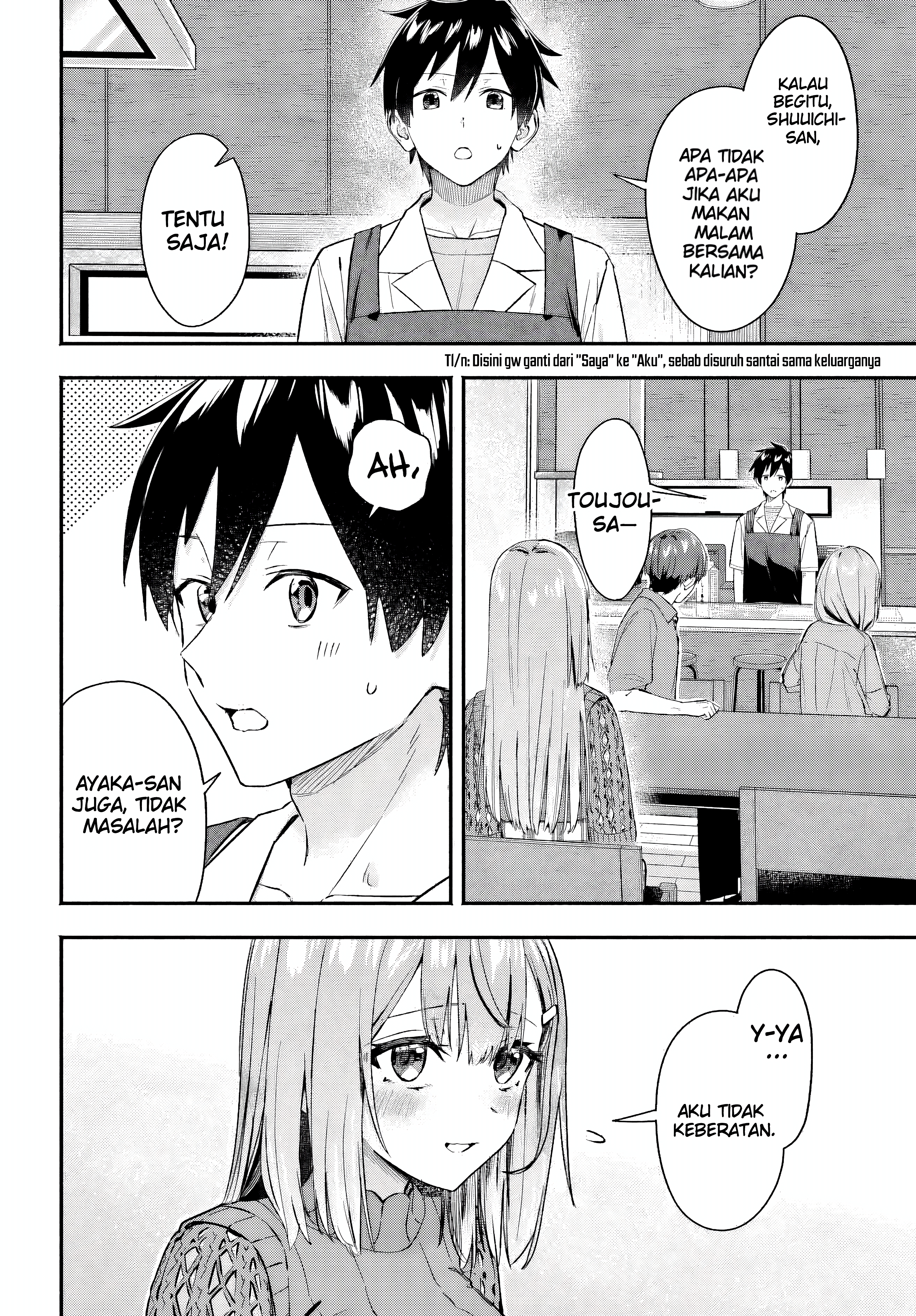Kaji Daikou no Arbeit wo Hajimetara Gakuen Ichi no Bishoujo no Kazoku ni Kiniirarechaimashita. Chapter 5 - halaman 24