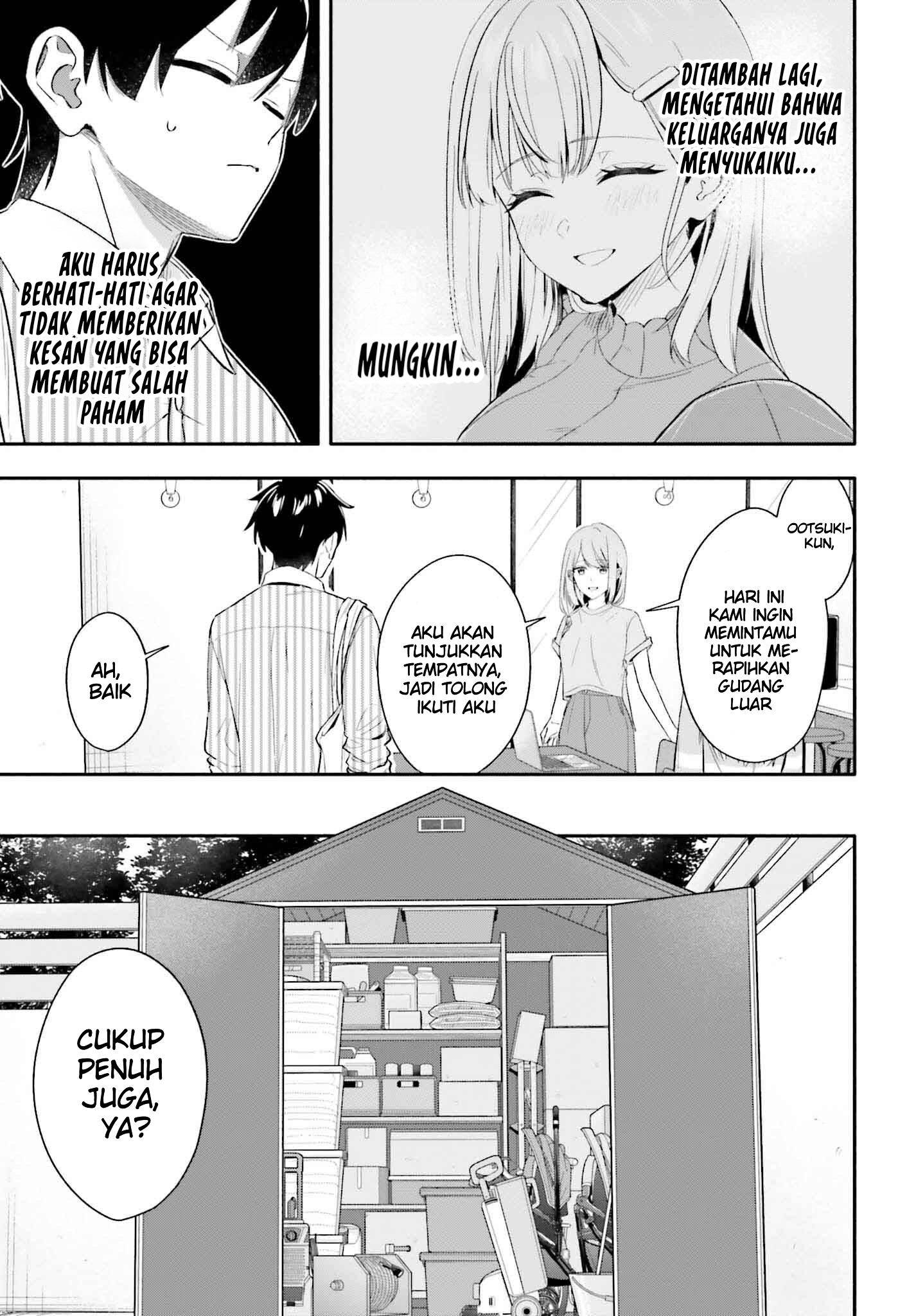 Kaji Daikou no Arbeit wo Hajimetara Gakuen Ichi no Bishoujo no Kazoku ni Kiniirarechaimashita. Chapter 6 - halaman 26