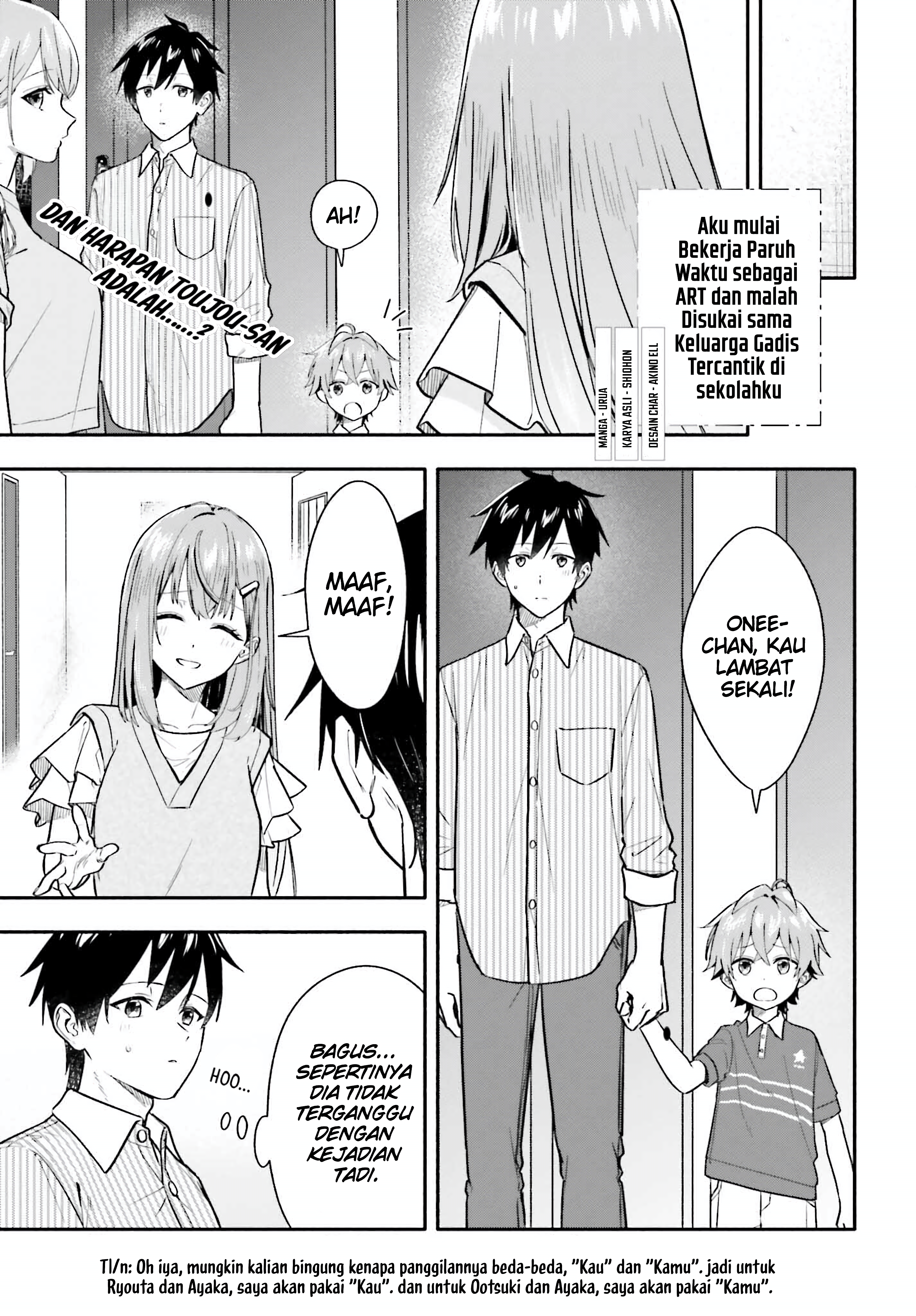Kaji Daikou no Arbeit wo Hajimetara Gakuen Ichi no Bishoujo no Kazoku ni Kiniirarechaimashita. Chapter 7.2 - halaman 2