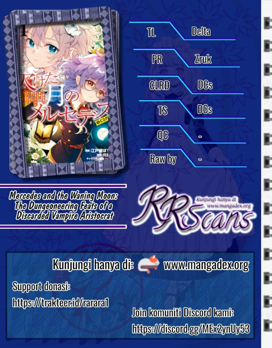 Kaketa Tsuki no Mercedes ~Kyuuketsuki no Kizoku ni Tensei Shitakedo Sute Rare Sounanode Dungeon o Seiha Suru~ Chapter 1 - halaman 1