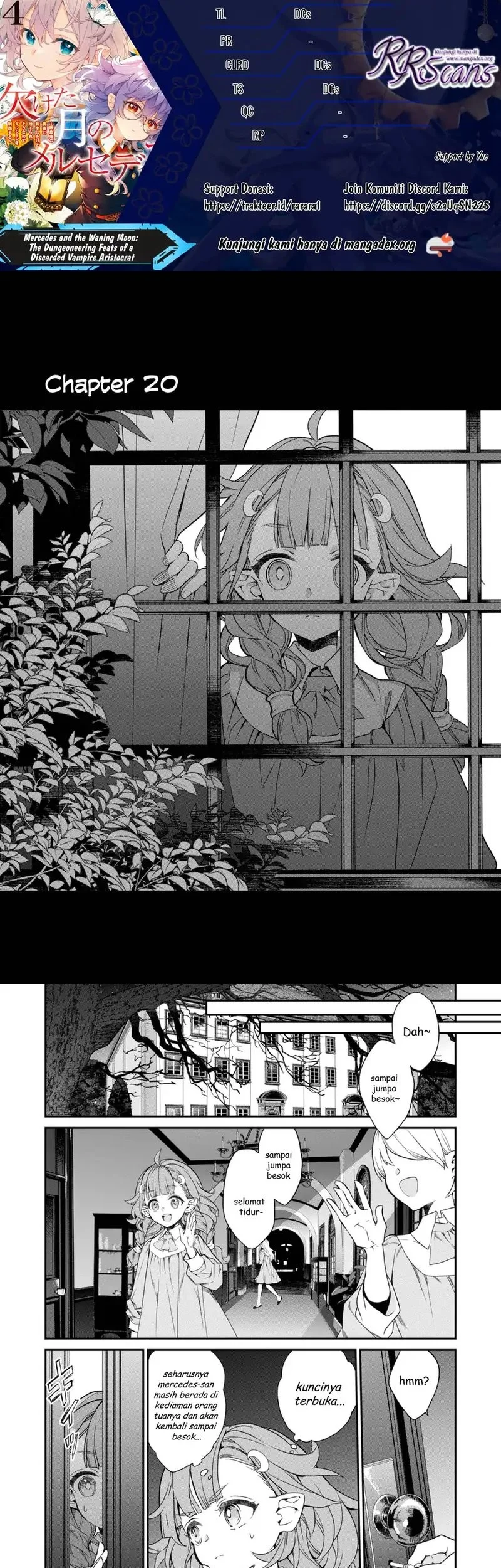 Kaketa Tsuki no Mercedes ~Kyuuketsuki no Kizoku ni Tensei Shitakedo Sute Rare Sounanode Dungeon o Seiha Suru~ Chapter 20 - halaman 1