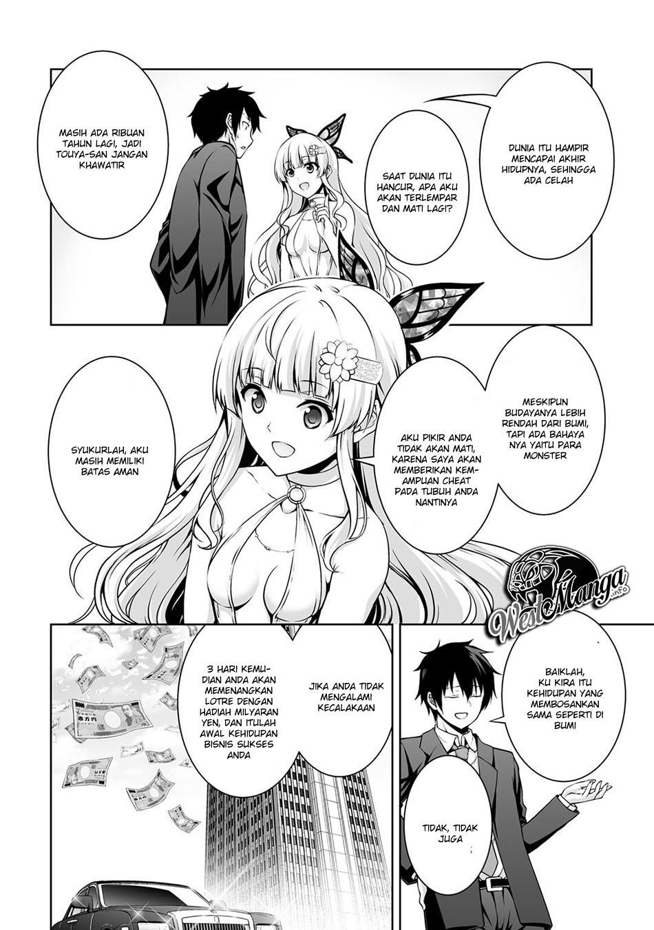 Kami no Techigai de Shindara Cheat Gun-zumi de Isekai ni Hourikomaremashita Chapter 1 - halaman 13