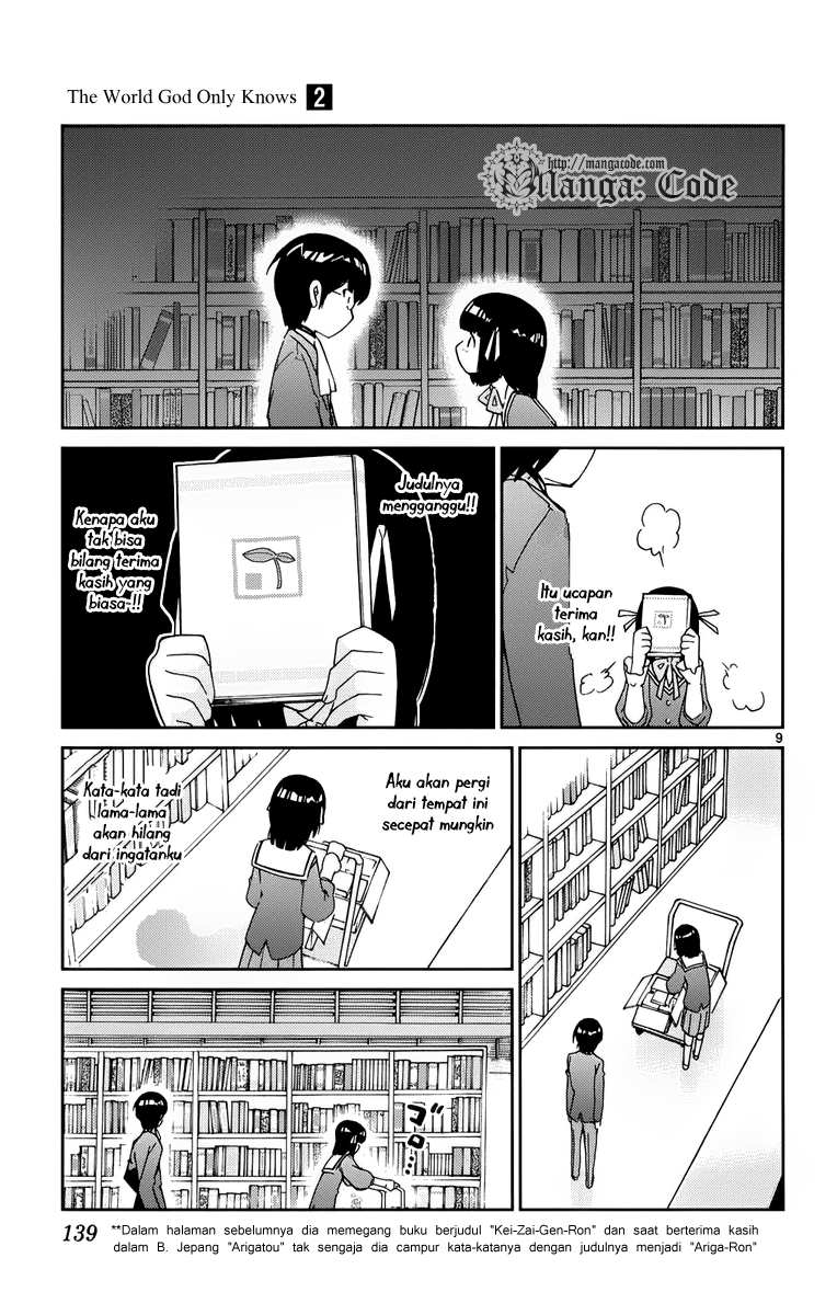Kami nomi zo Shiru Sekai Chapter 14 - halaman 10