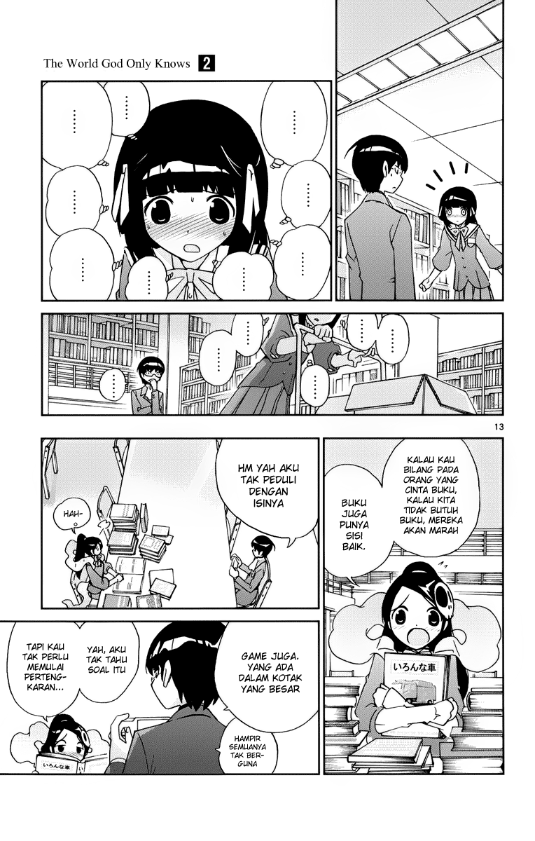 Kami nomi zo Shiru Sekai Chapter 14 - halaman 14