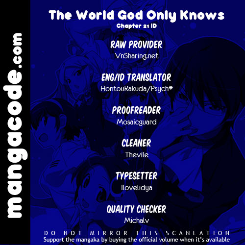 Kami nomi zo Shiru Sekai Chapter 21 - halaman 1