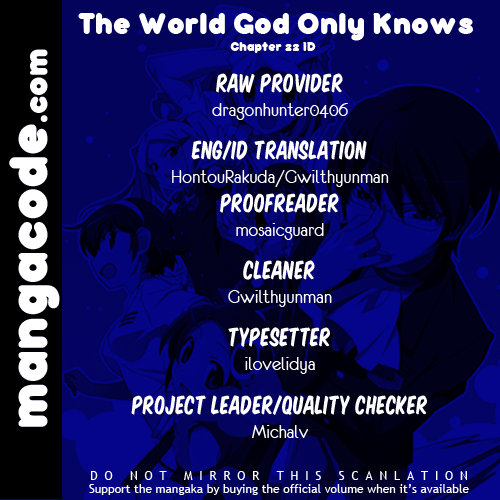 Kami nomi zo Shiru Sekai Chapter 22 - halaman 1