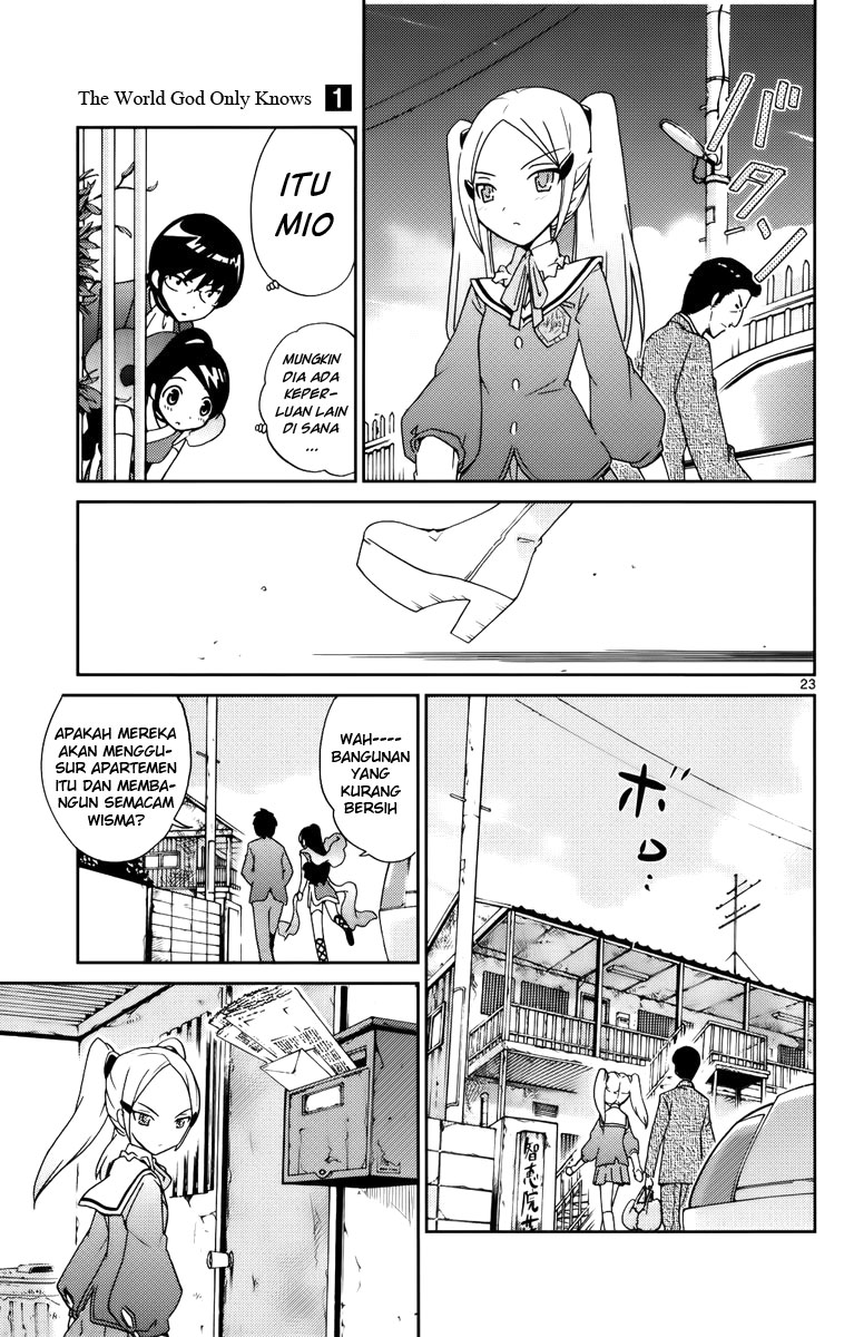 Kami nomi zo Shiru Sekai Chapter 3 - halaman 24