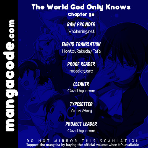 Kami nomi zo Shiru Sekai Chapter 30 - halaman 1